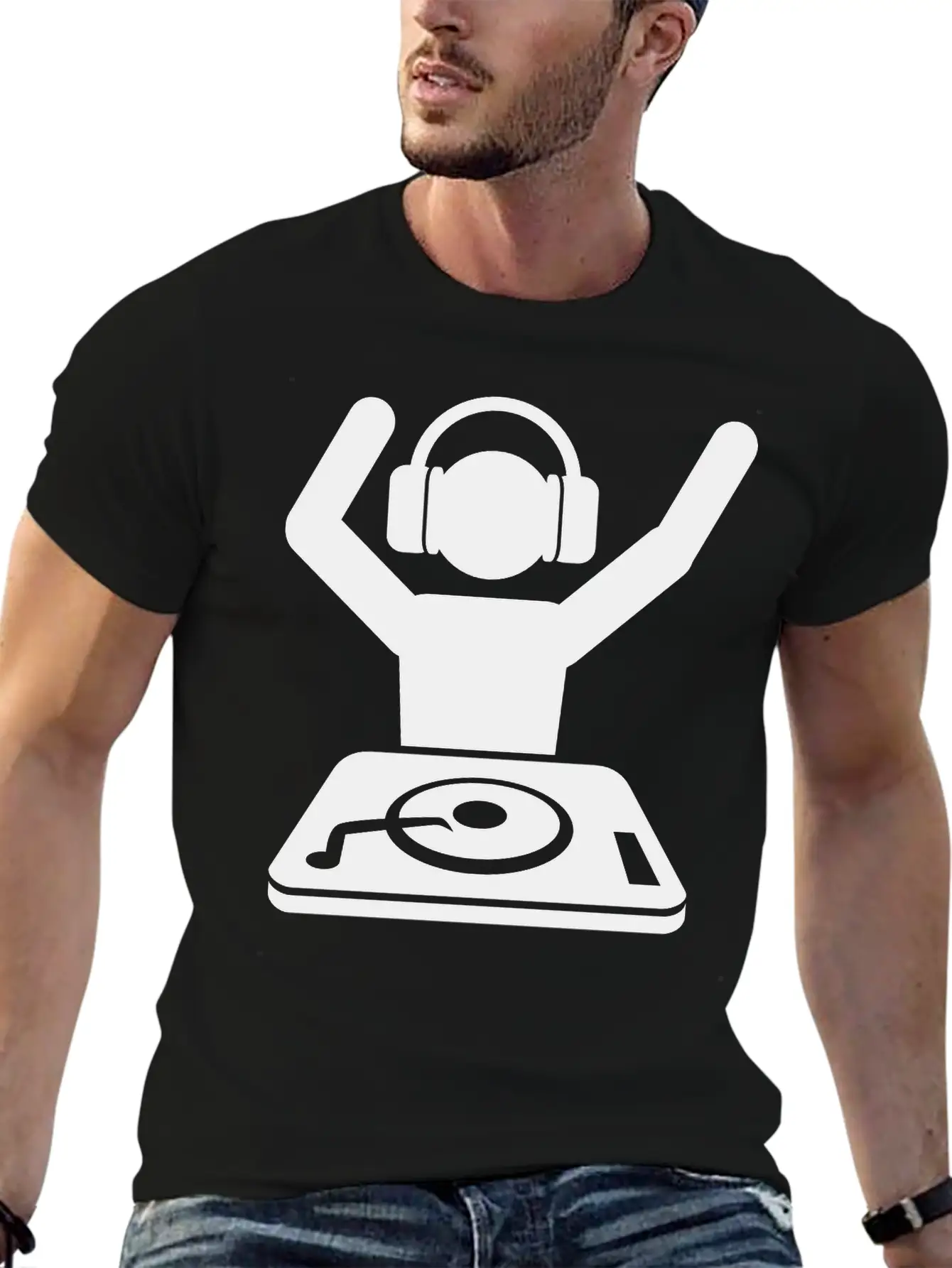 DJ Unisex Short Sleeve Soft Cotton T-Shirt – Casual Everyday Wear