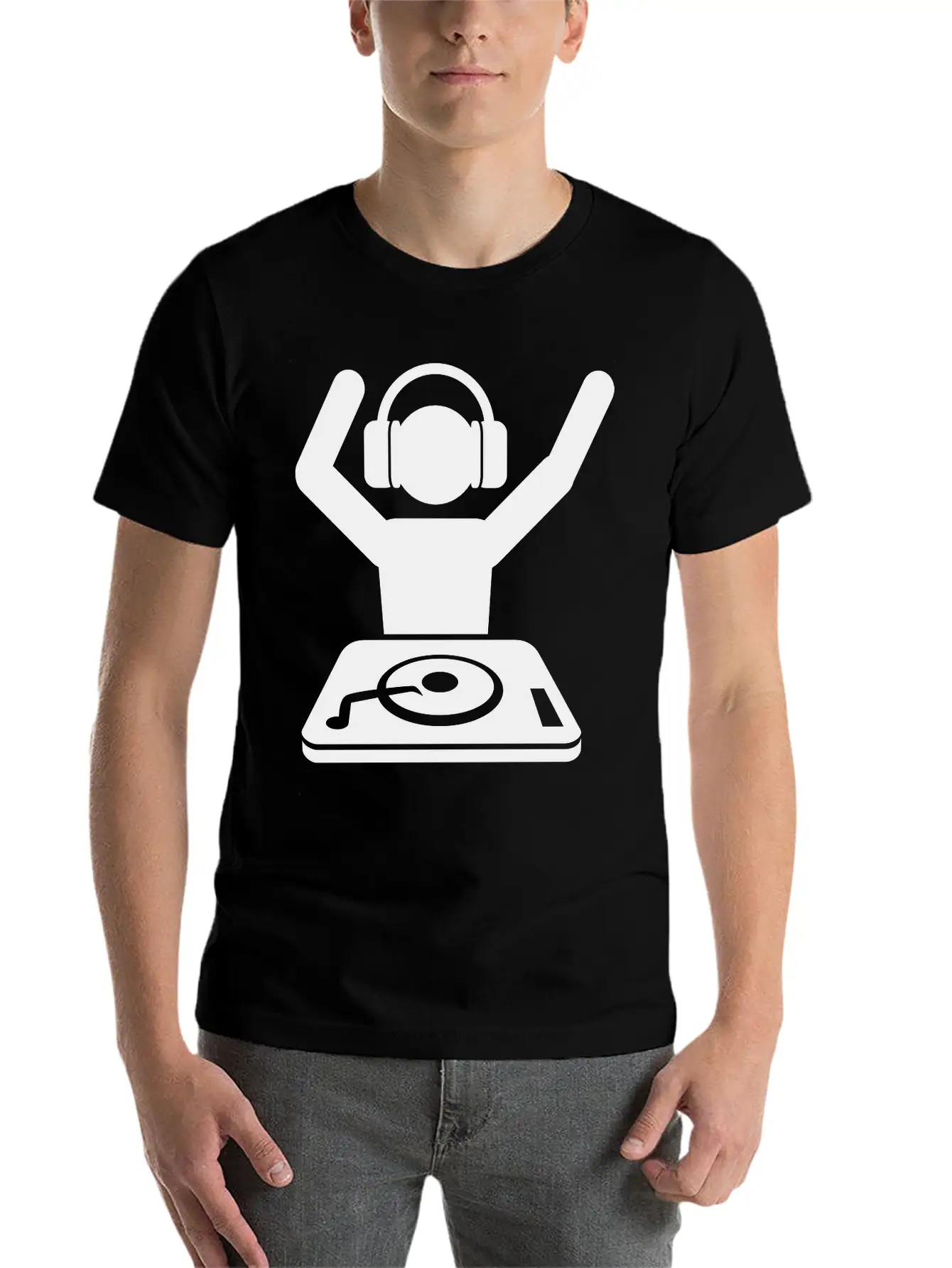 DJ Unisex Short Sleeve Soft Cotton T-Shirt – Casual Everyday Wear