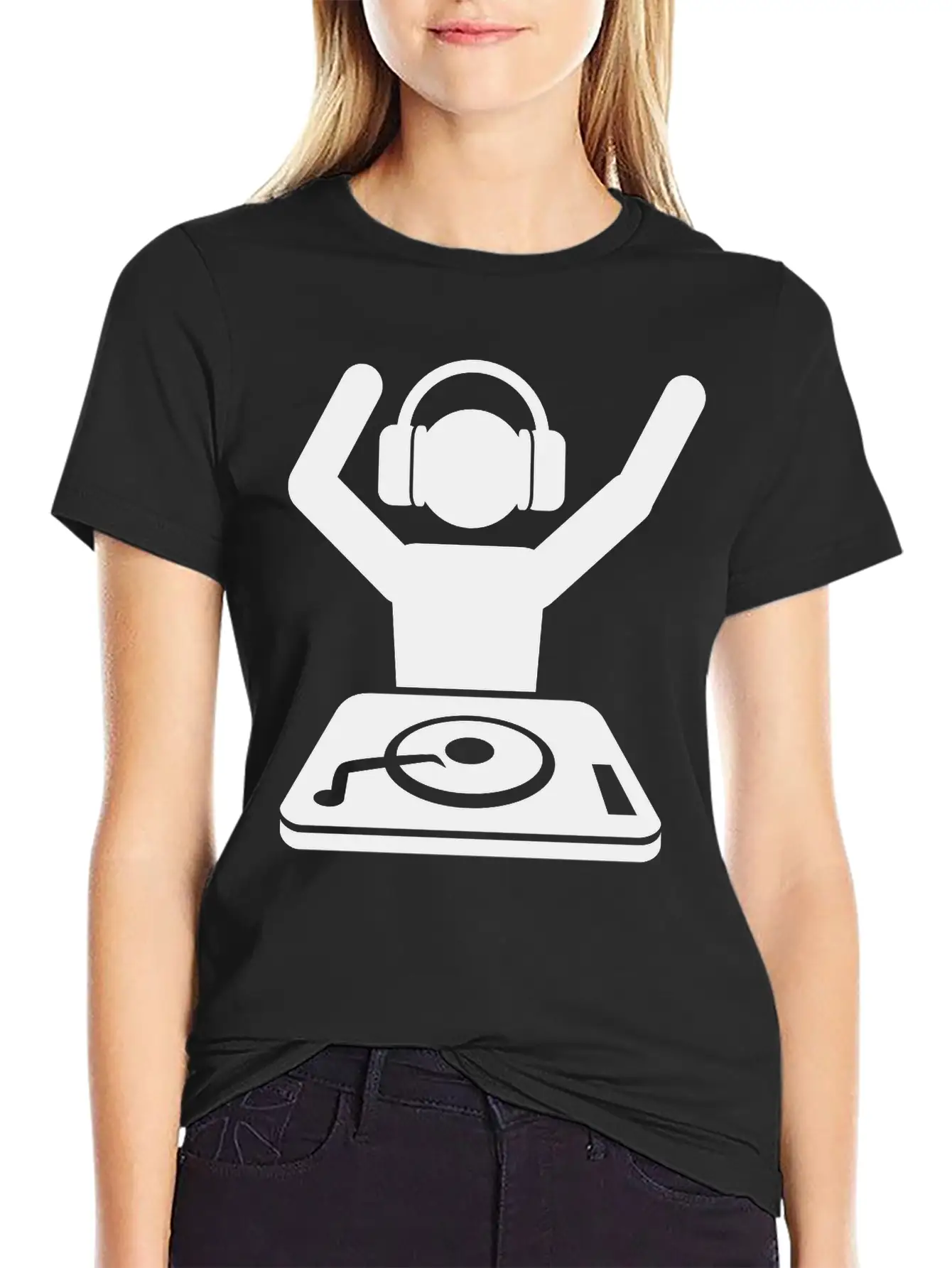 DJ Unisex Short Sleeve Soft Cotton T-Shirt – Casual Everyday Wear