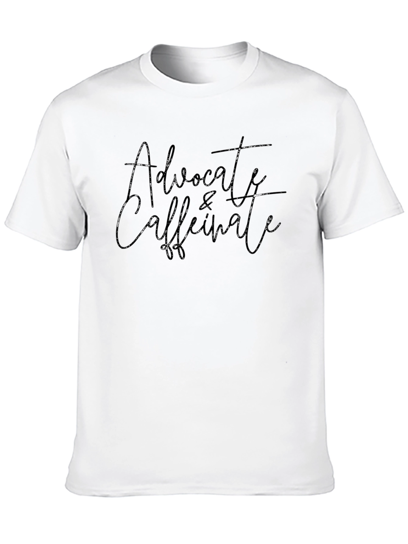 Advocate & Caffeinate Black T-Shirt