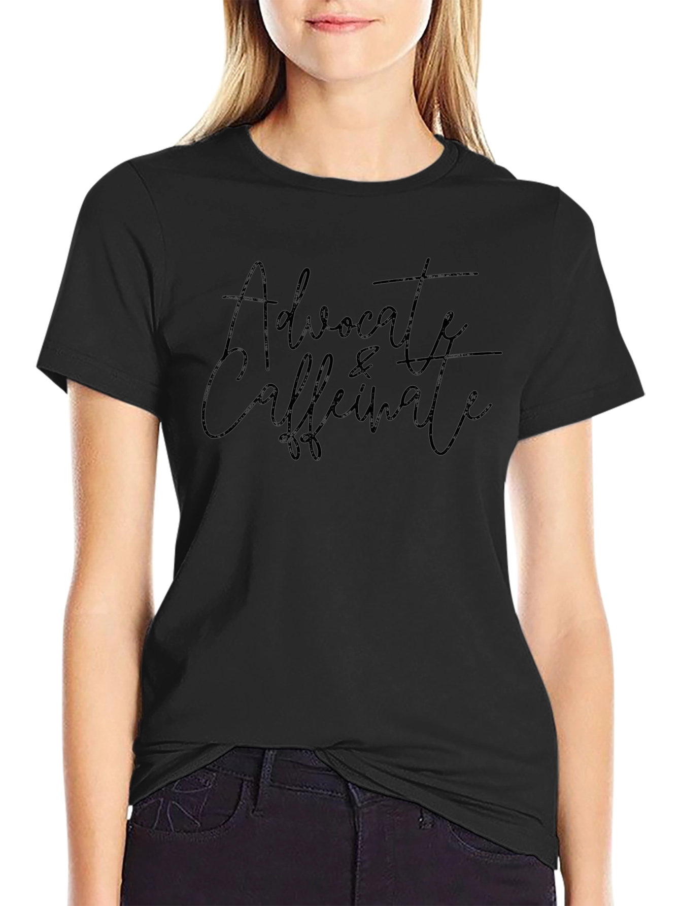 Advocate & Caffeinate Black T-Shirt