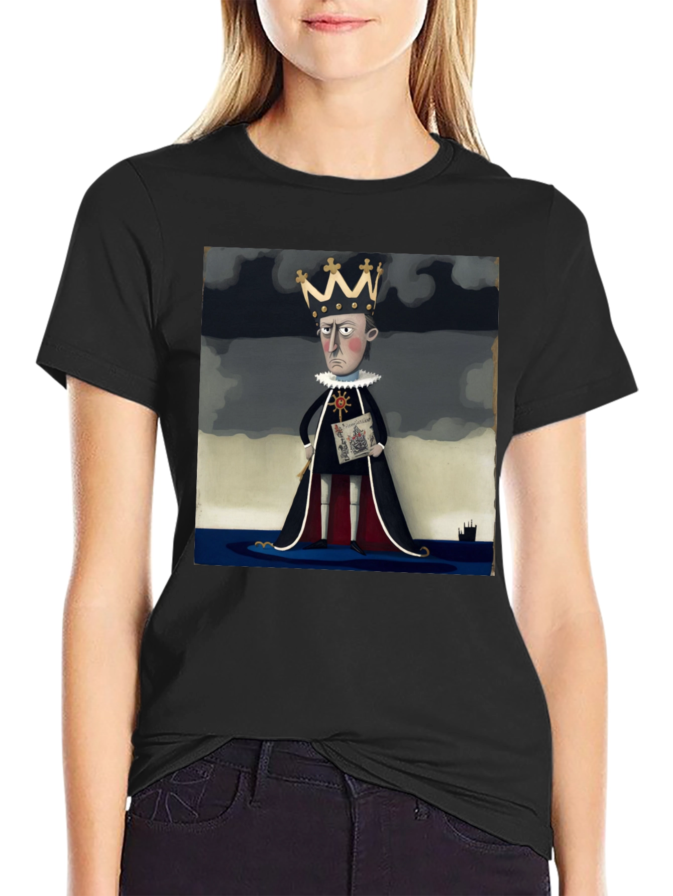 Royal Decree T-Shirt: Cartoon King Tee