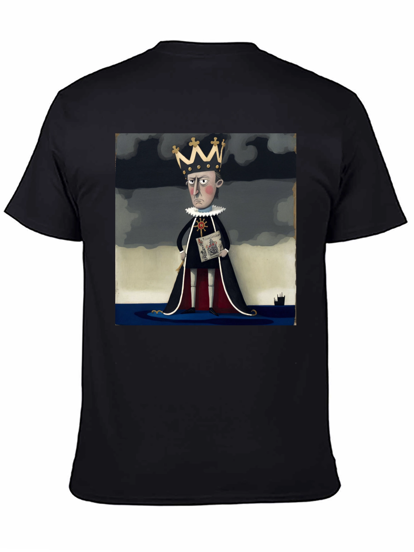 Royal Decree T-Shirt: Cartoon King Tee