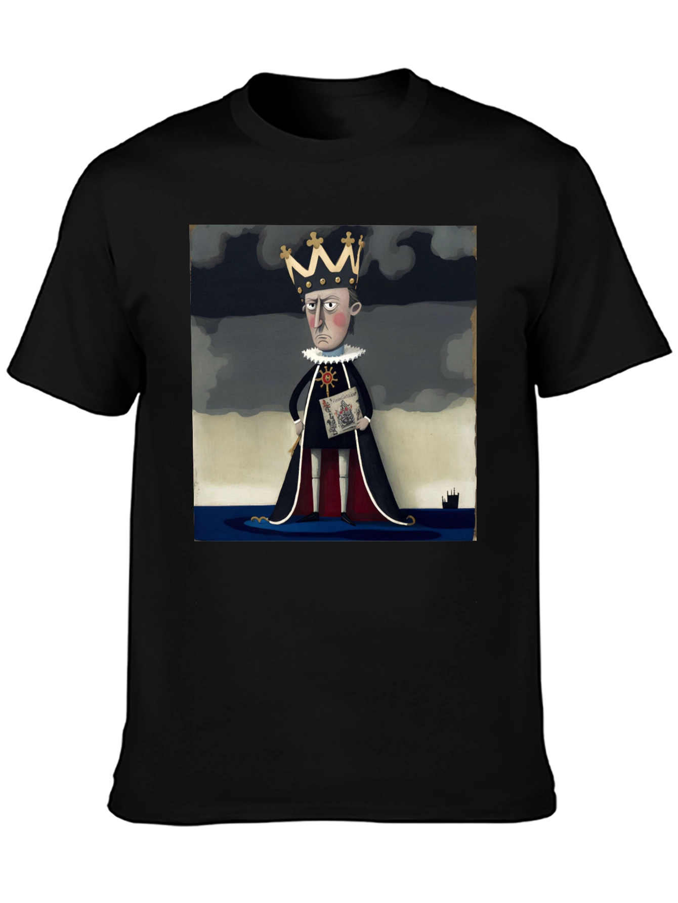 Royal Decree T-Shirt: Cartoon King Tee