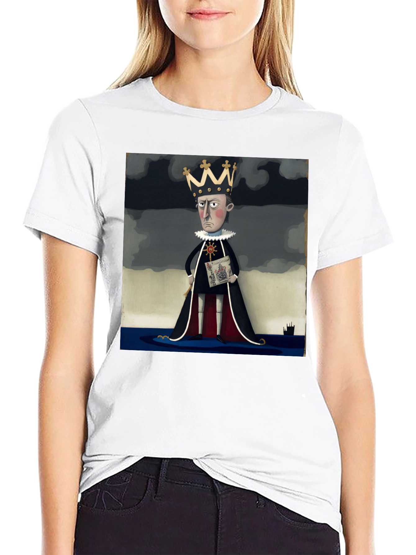 Royal Decree T-Shirt: Cartoon King Tee