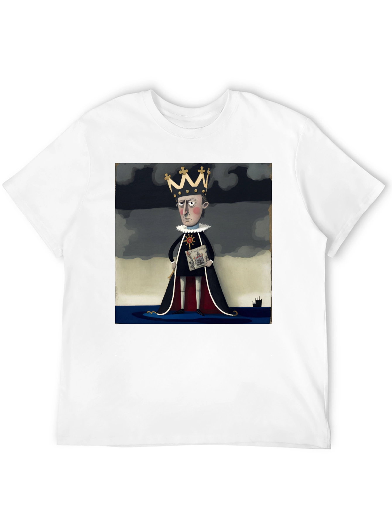 Royal Decree T-Shirt: Cartoon King Tee