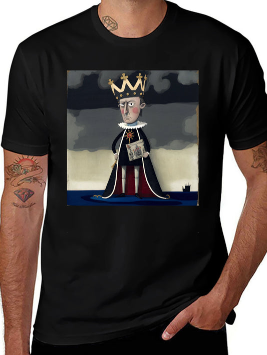 Royal Decree T-Shirt: Cartoon King Tee