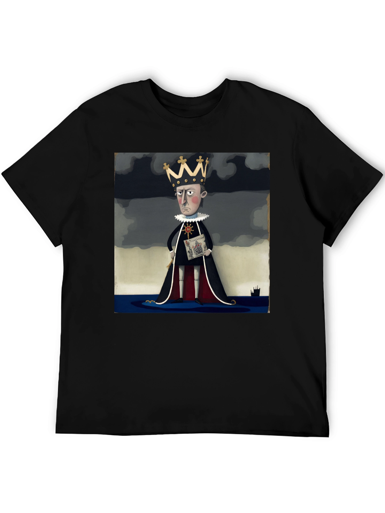 Royal Decree T-Shirt: Cartoon King Tee