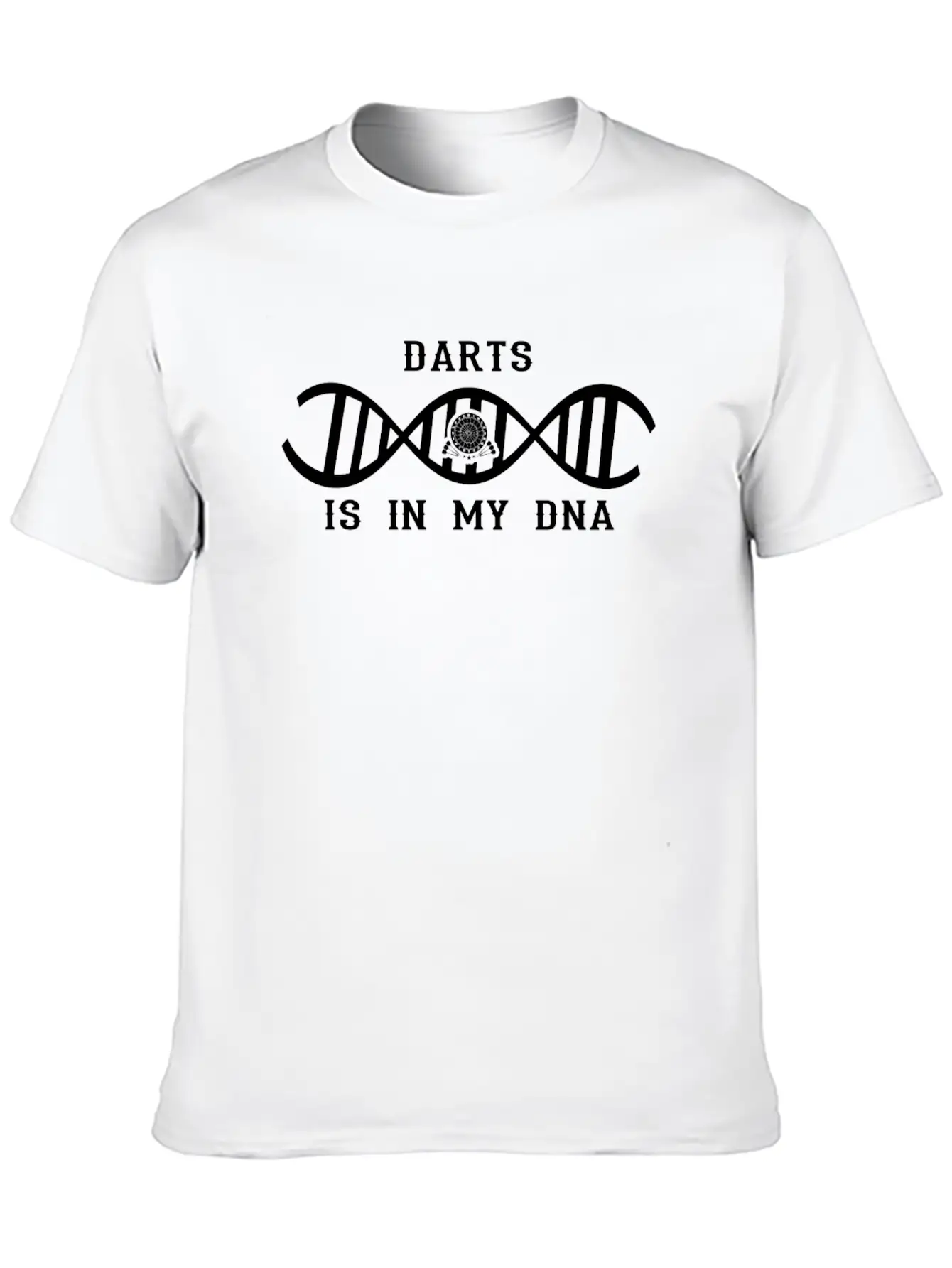 Dna Dns Roots Love Geschenk Dart Darts Darter Stylish Everyday T-Shirt – Unisex Basic Cotton Tee