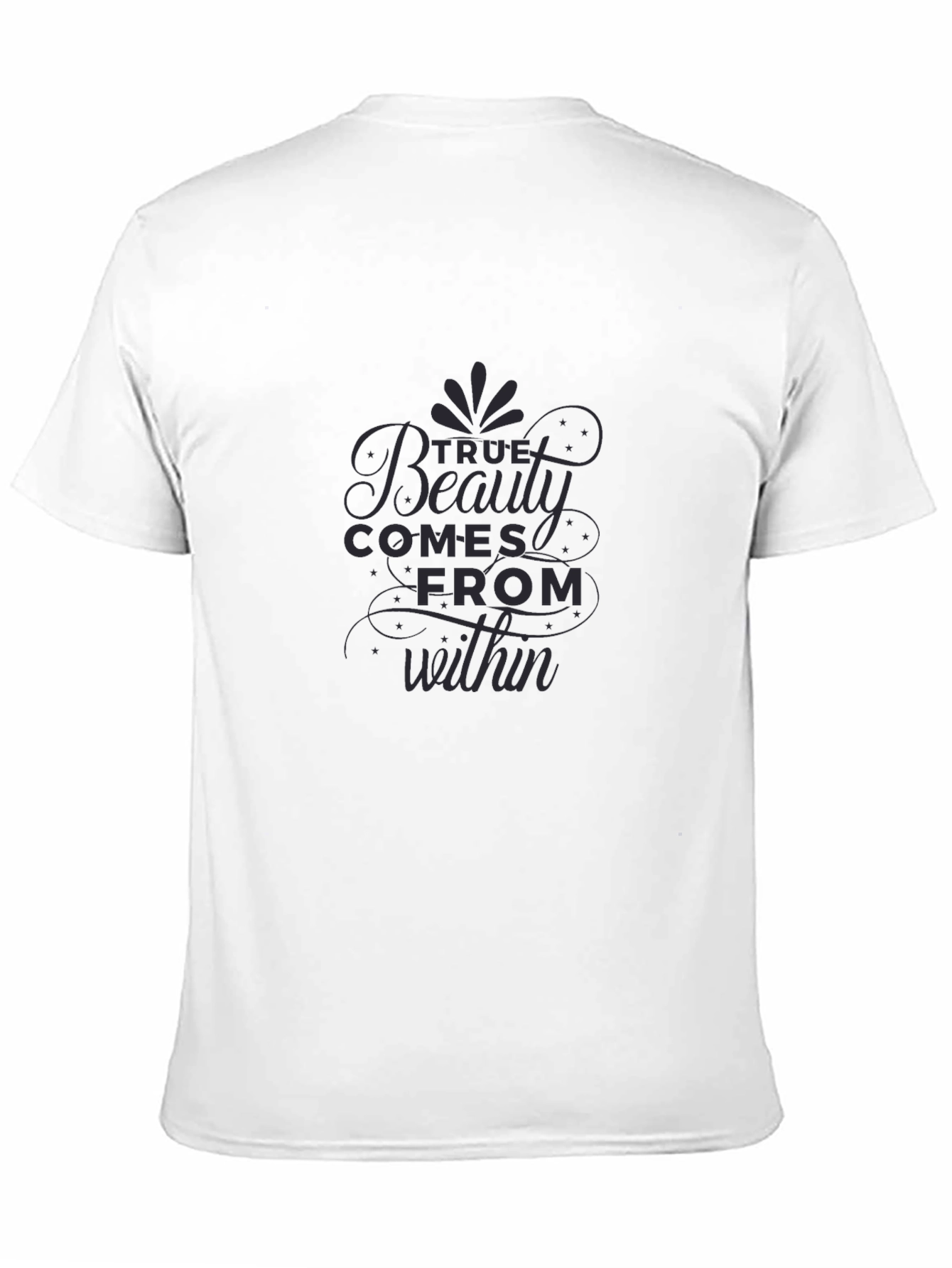 True Beauty Within Graphic Tee - Stylish Black T-Shirt