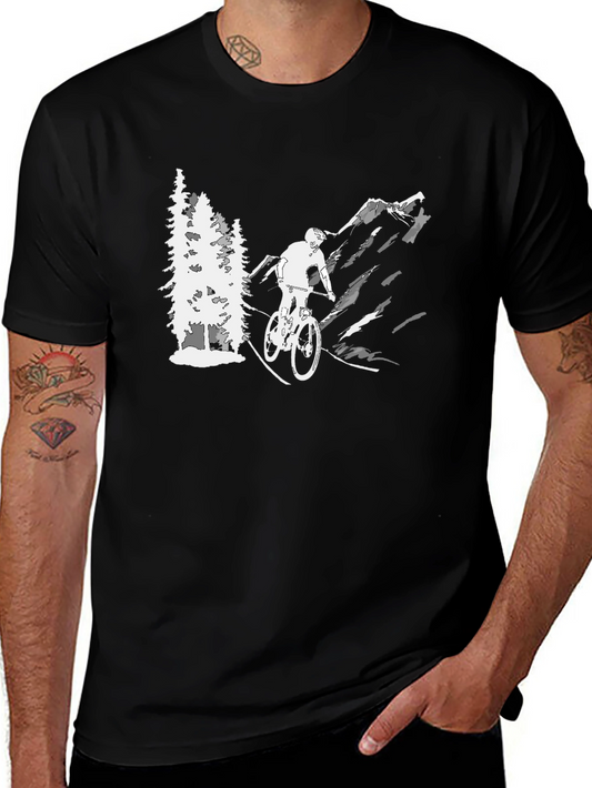 Mountain Biking Graphic T-Shirt