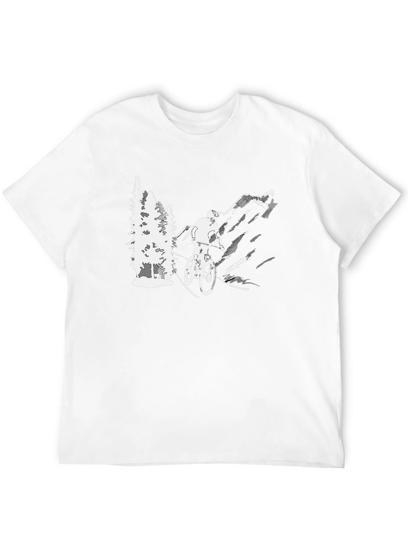 Mountain Biking Graphic T-Shirt