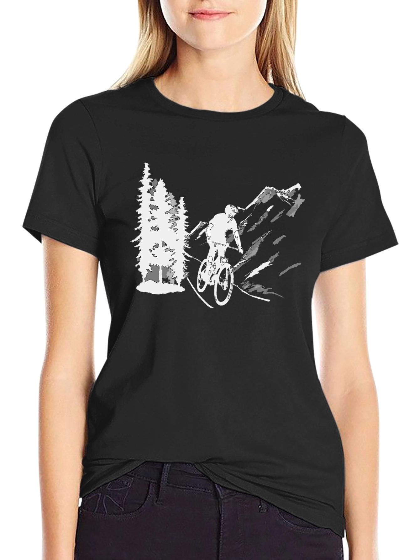 Mountain Biking Graphic T-Shirt