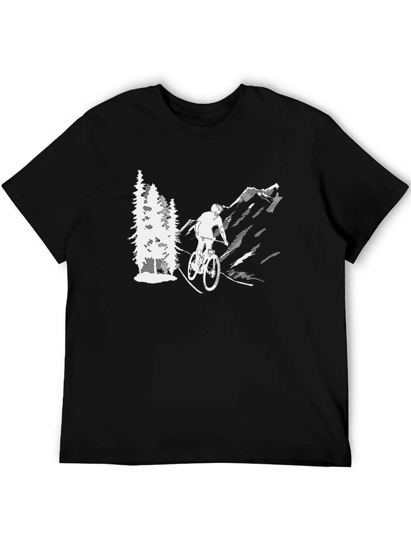 Mountain Biking Graphic T-Shirt
