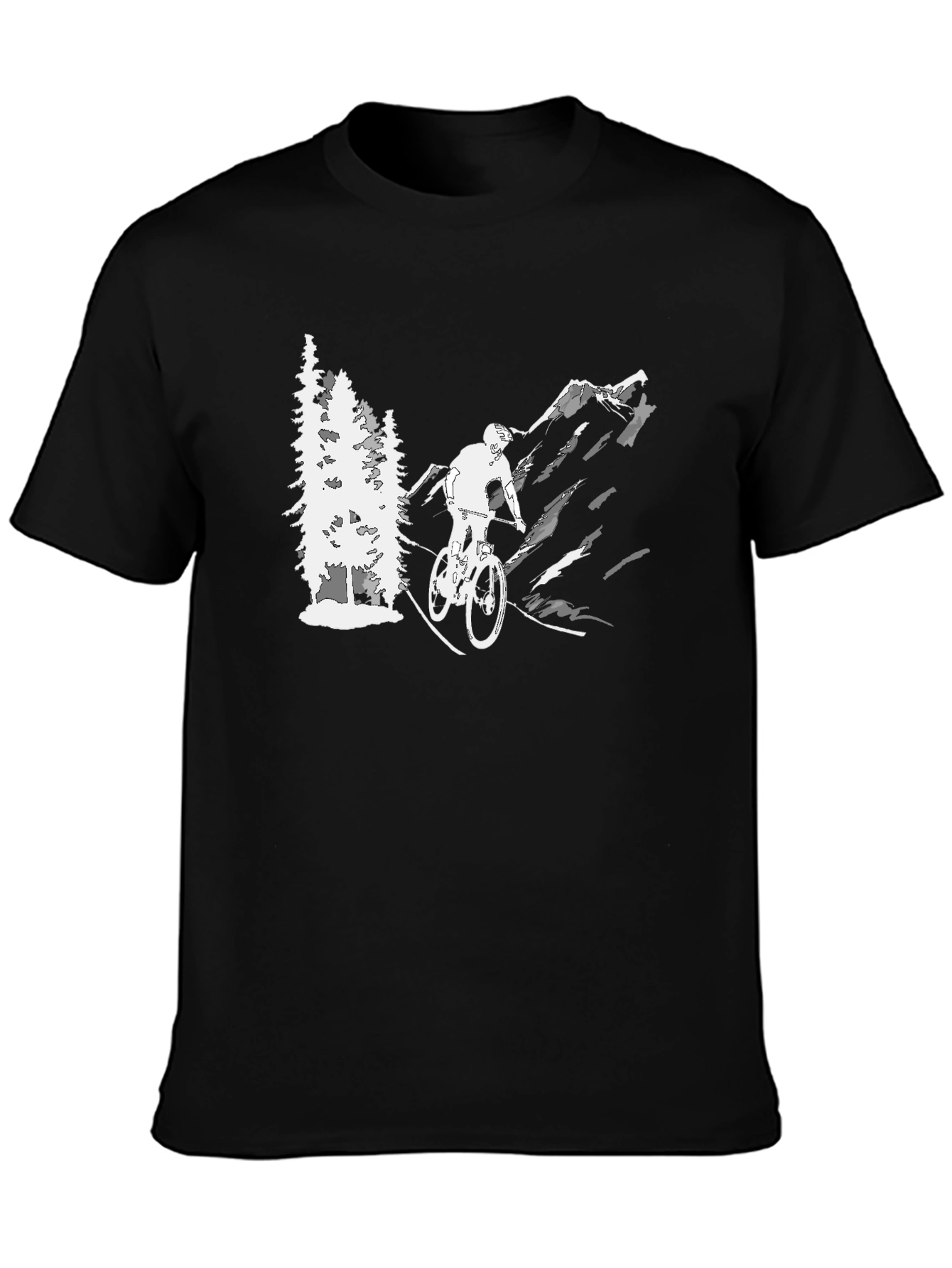 Mountain Biking Graphic T-Shirt