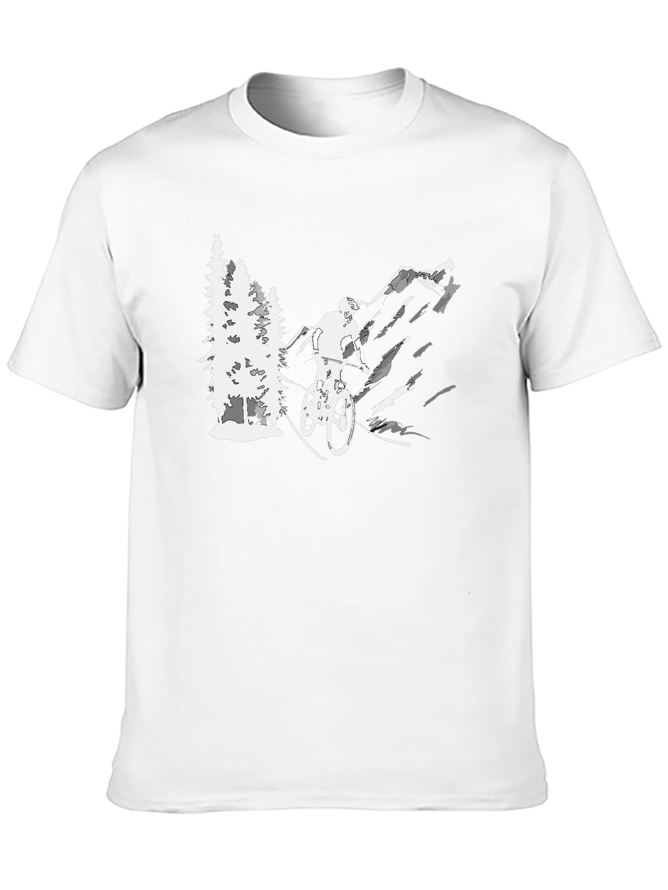 Mountain Biking Graphic T-Shirt