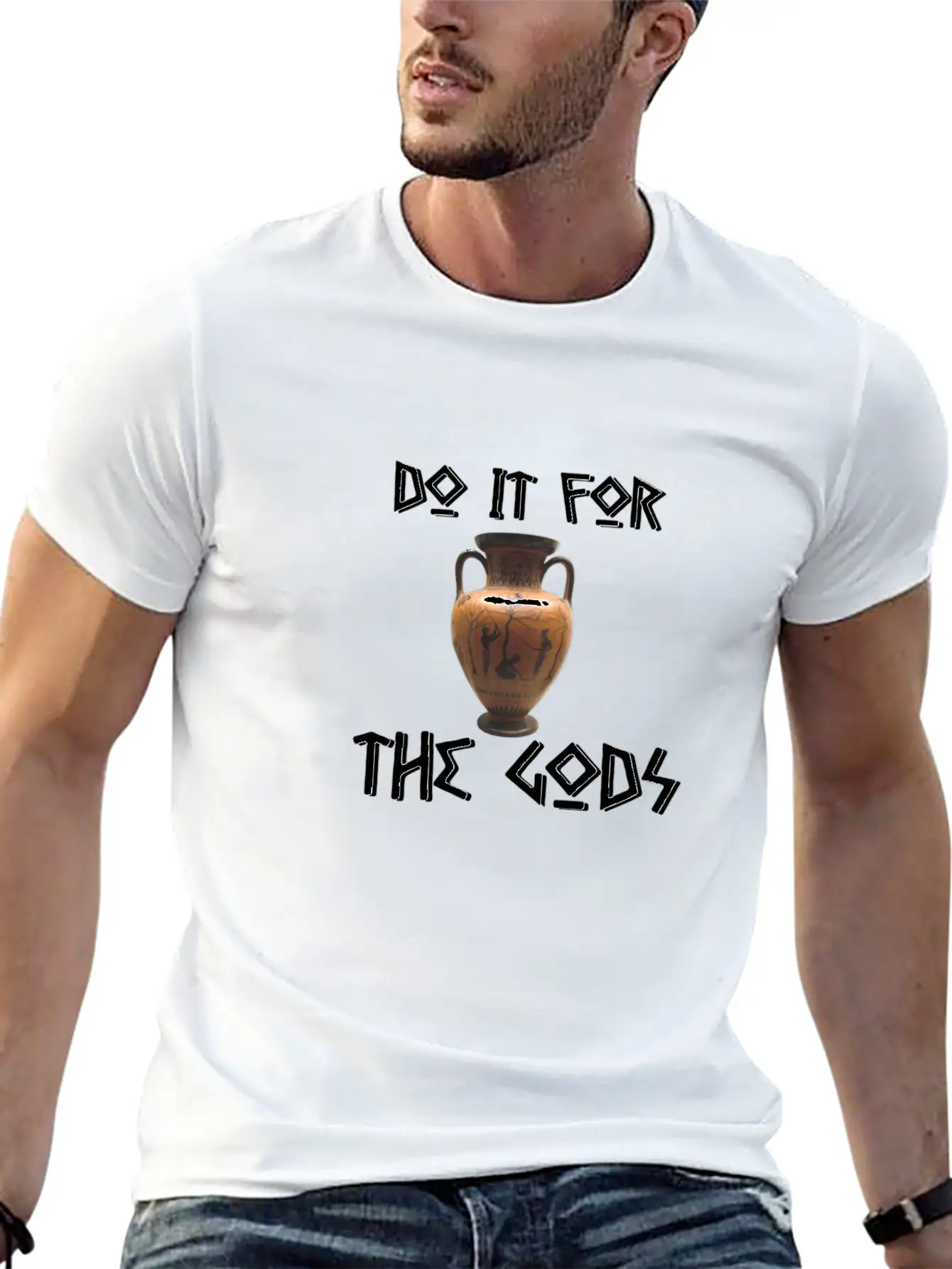 Do It For The Gods Comfortable Minimalist Graphic Tee – Summer Style Essential