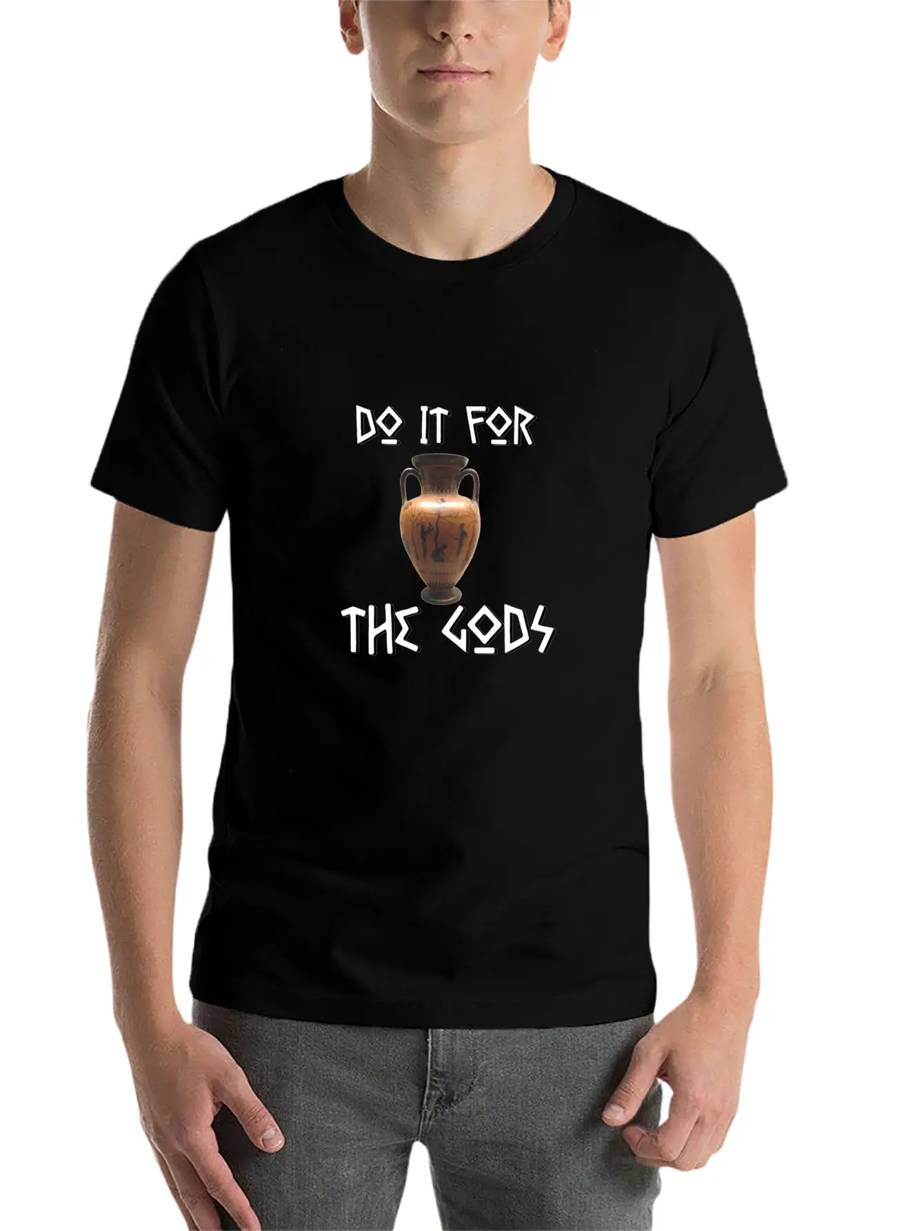 Do It For The Gods Comfortable Minimalist Graphic Tee – Summer Style Essential