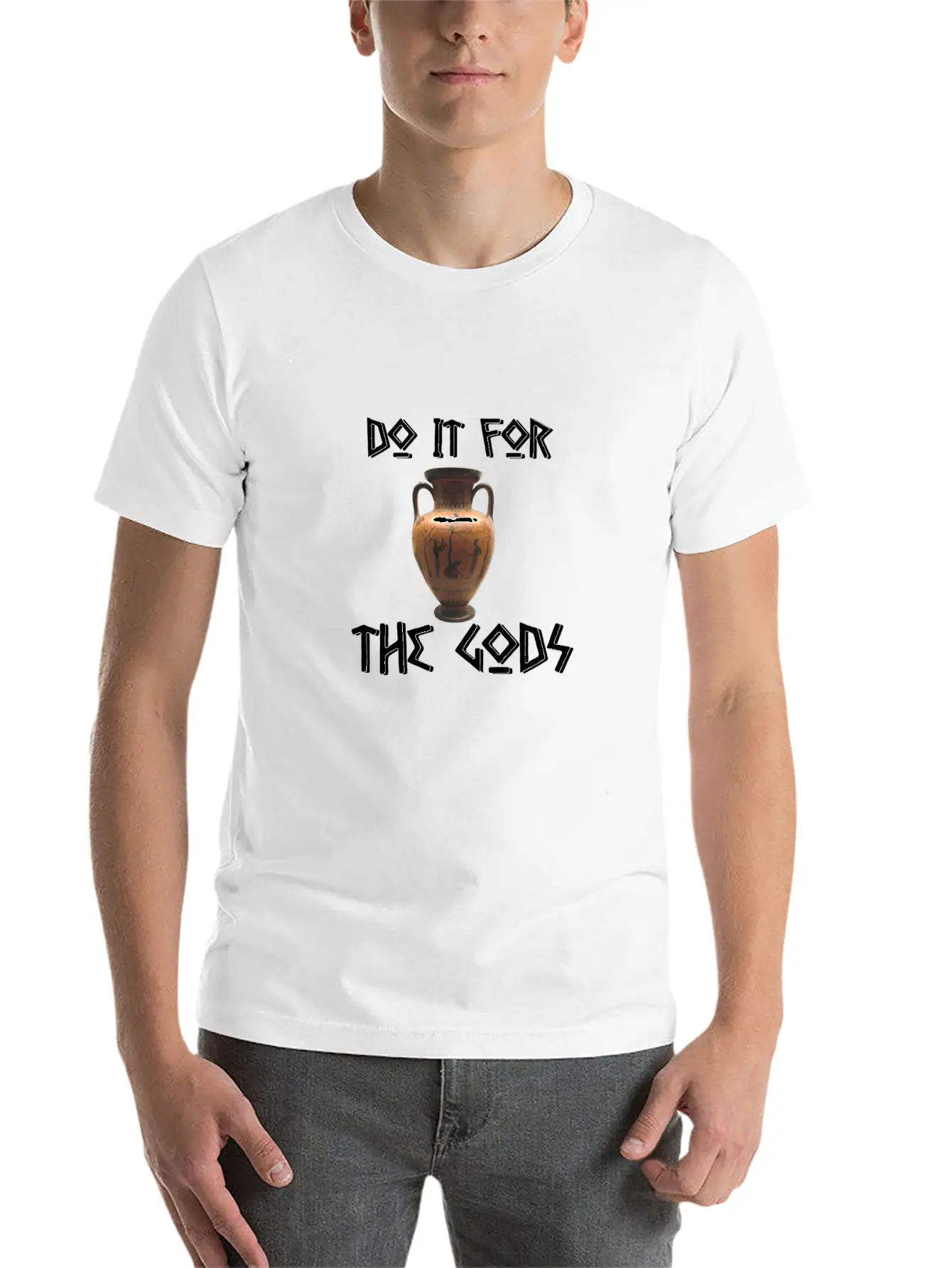 Do It For The Gods Comfortable Minimalist Graphic Tee – Summer Style Essential