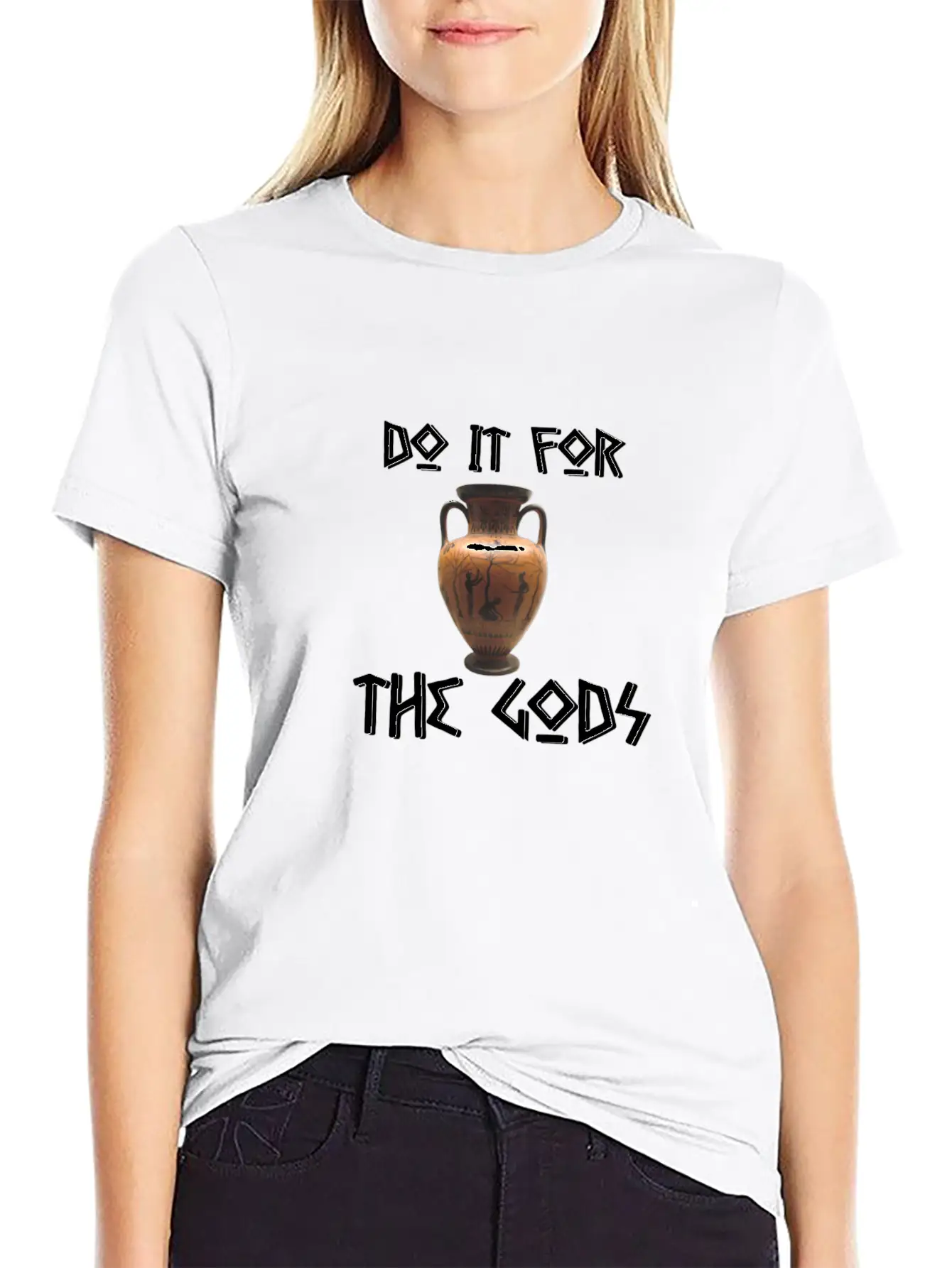 Do It For The Gods Comfortable Minimalist Graphic Tee – Summer Style Essential