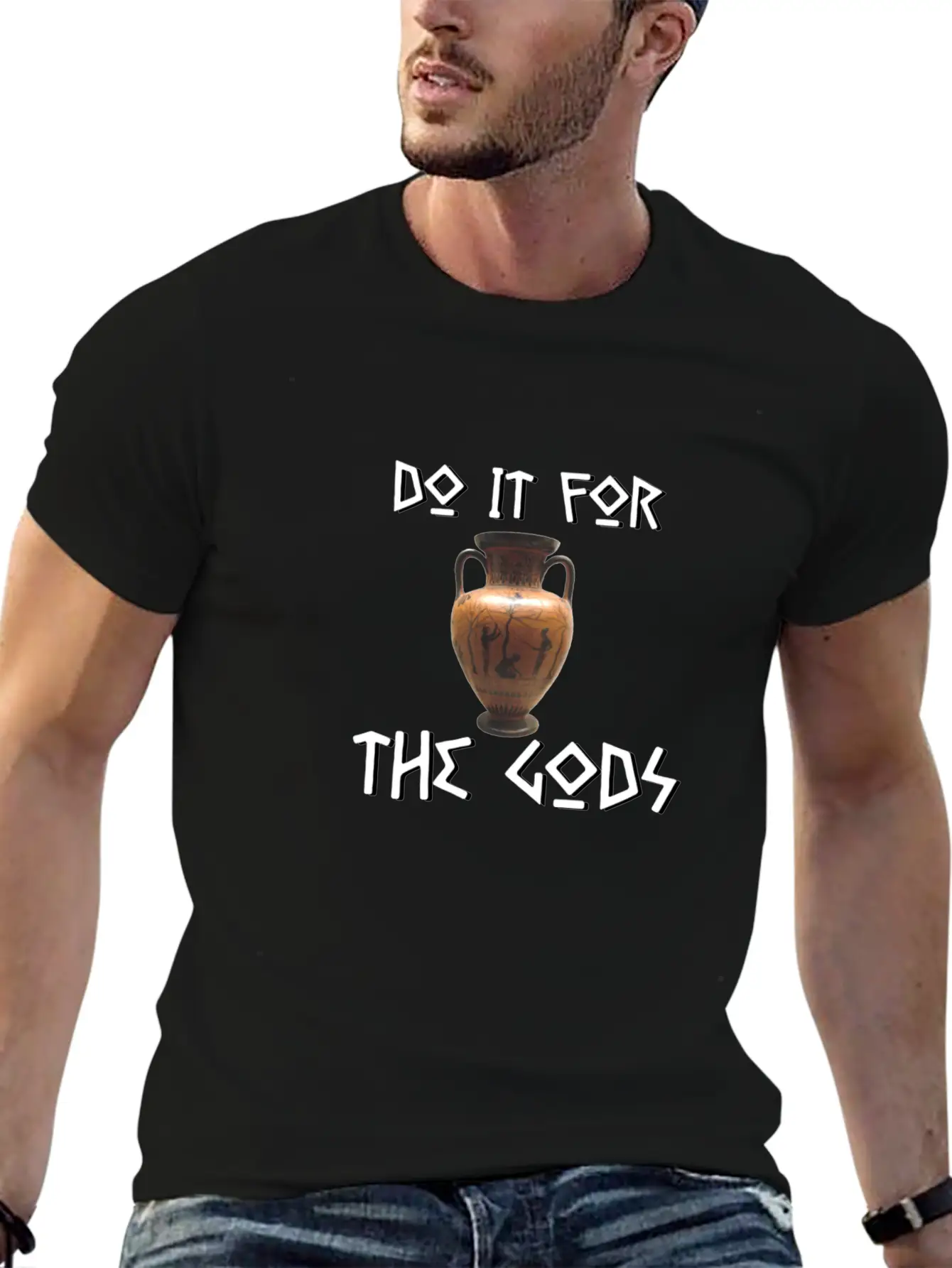 Do It For The Gods Comfortable Minimalist Graphic Tee – Summer Style Essential