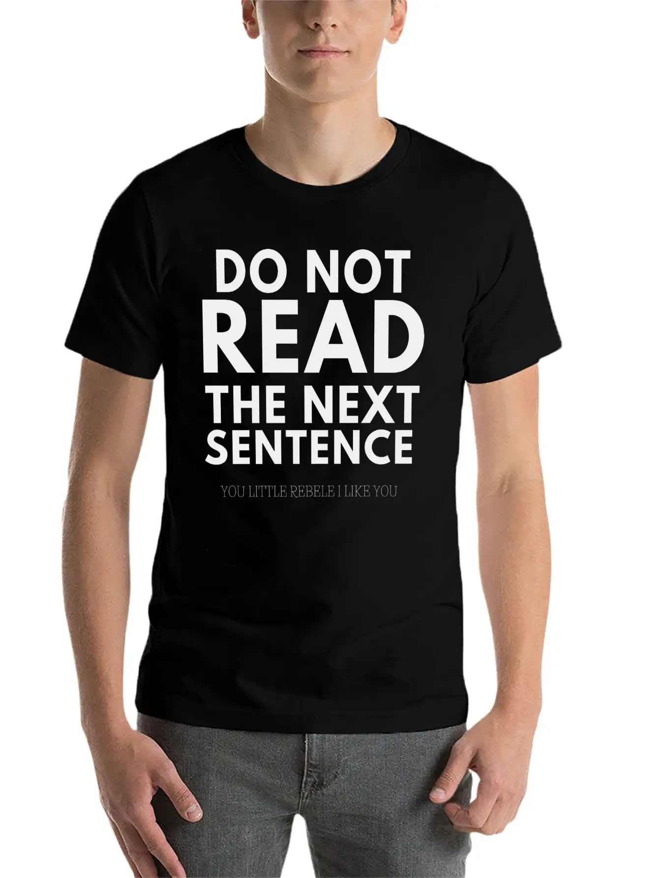 Do Not Read Stylish Everyday T-Shirt – Unisex Basic Cotton Tee
