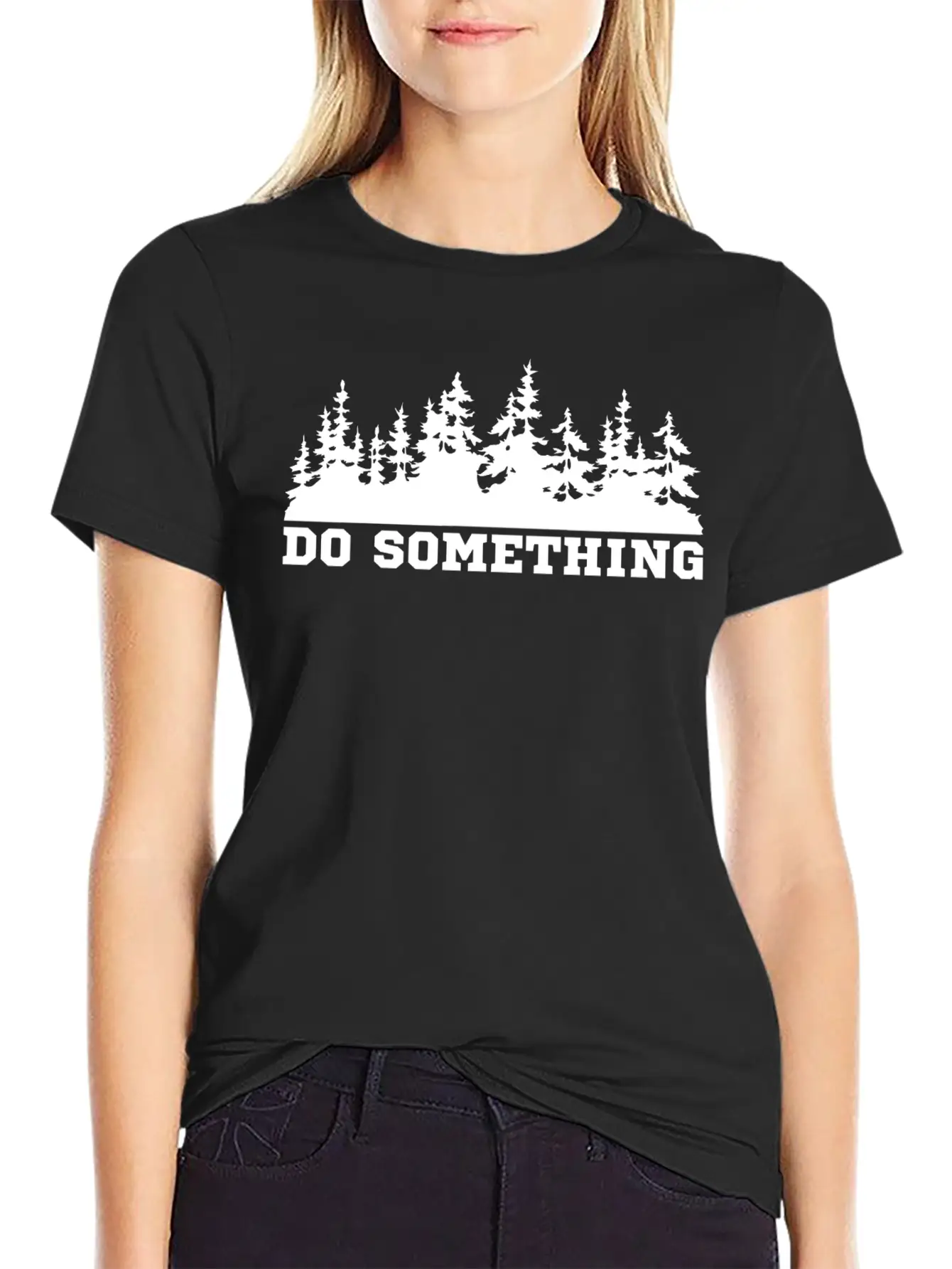 Do Something Climate Change Saying Ecology Stylish Everyday T-Shirt – Unisex Basic Cotton Tee