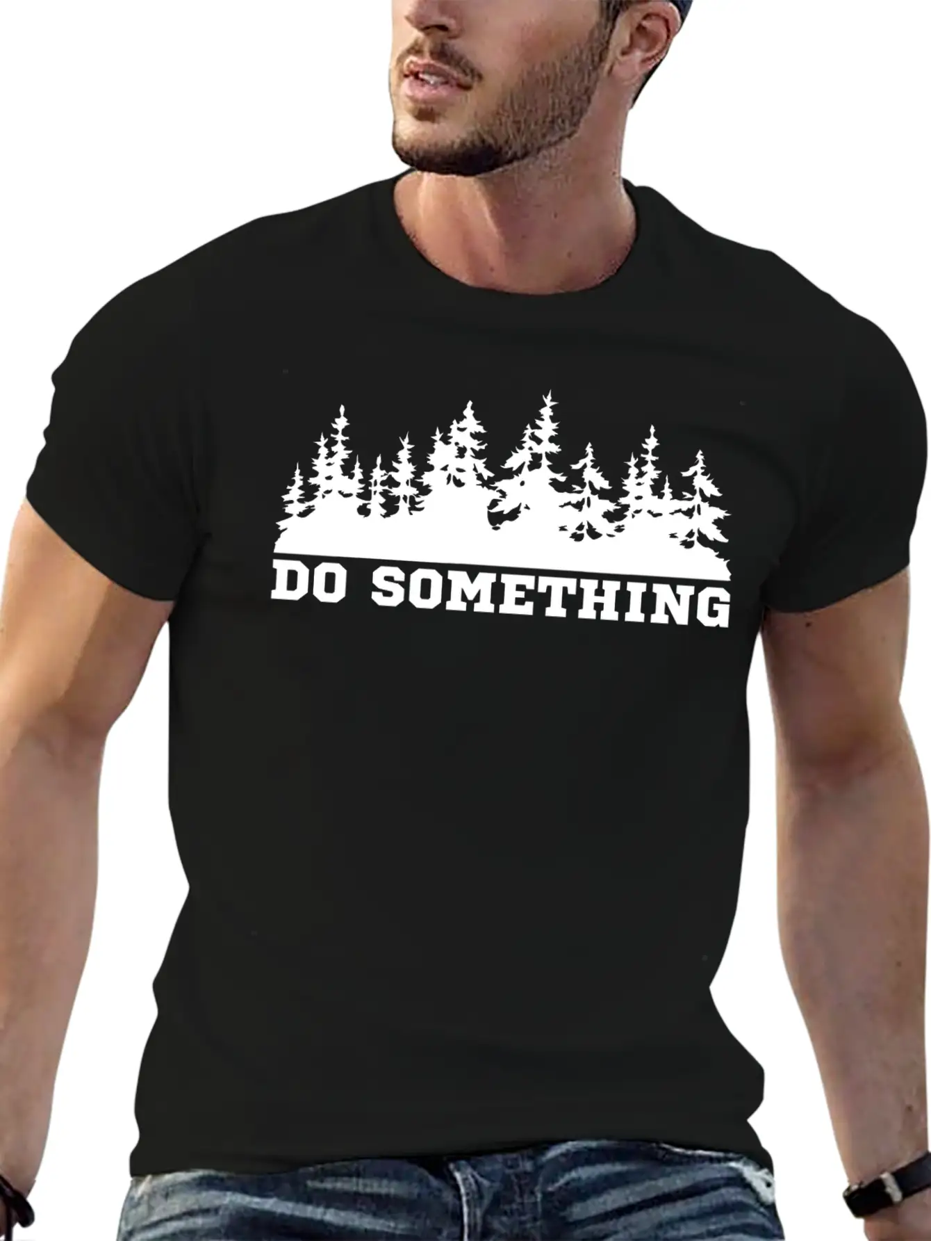 Do Something Climate Change Saying Ecology Stylish Everyday T-Shirt – Unisex Basic Cotton Tee