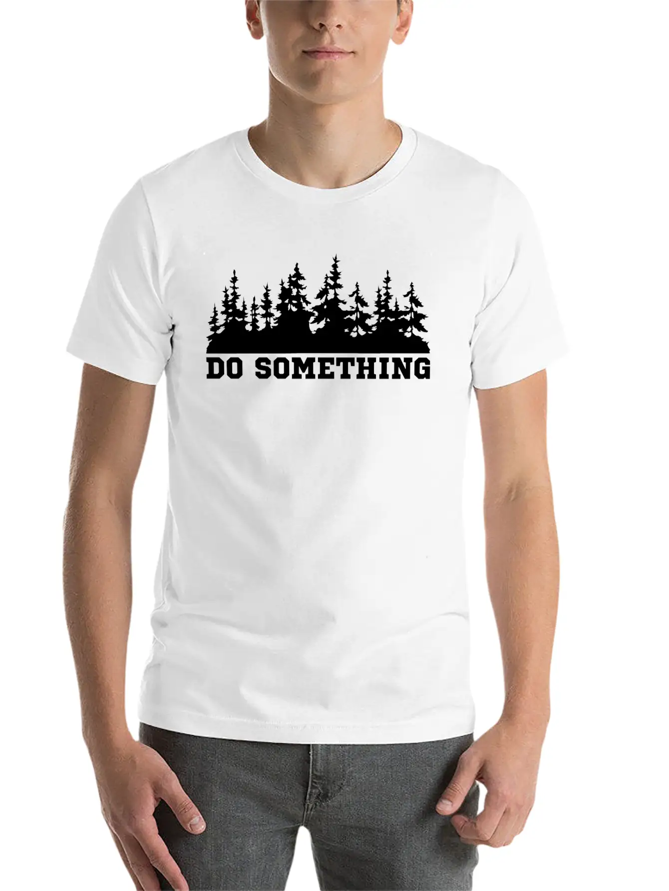 Do Something Climate Change Saying Ecology Stylish Everyday T-Shirt – Unisex Basic Cotton Tee