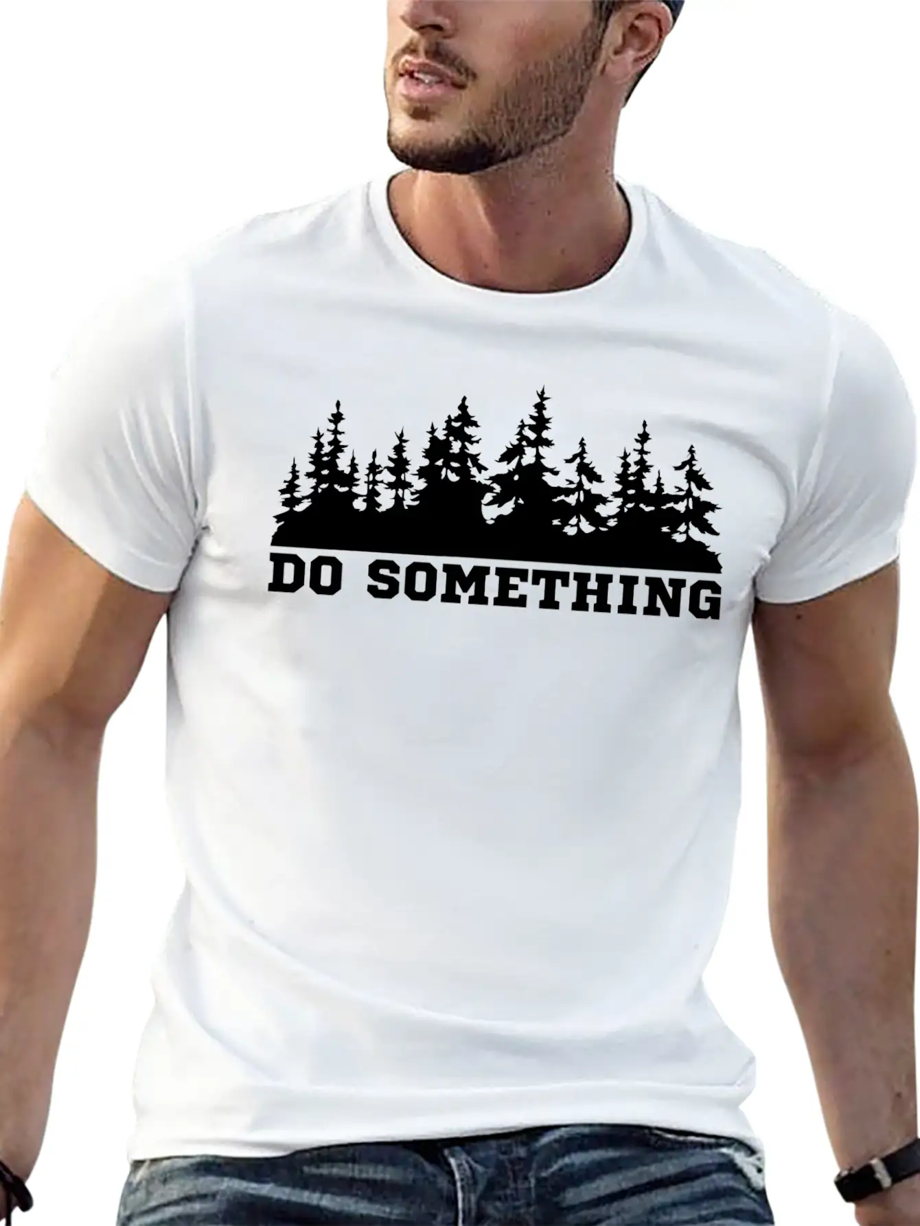 Do Something Climate Change Saying Ecology Stylish Everyday T-Shirt – Unisex Basic Cotton Tee