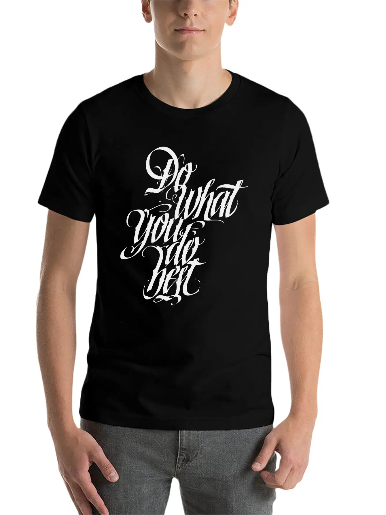 Do What You Do Best Unisex Short Sleeve Soft Cotton T-Shirt – Casual Everyday Wear