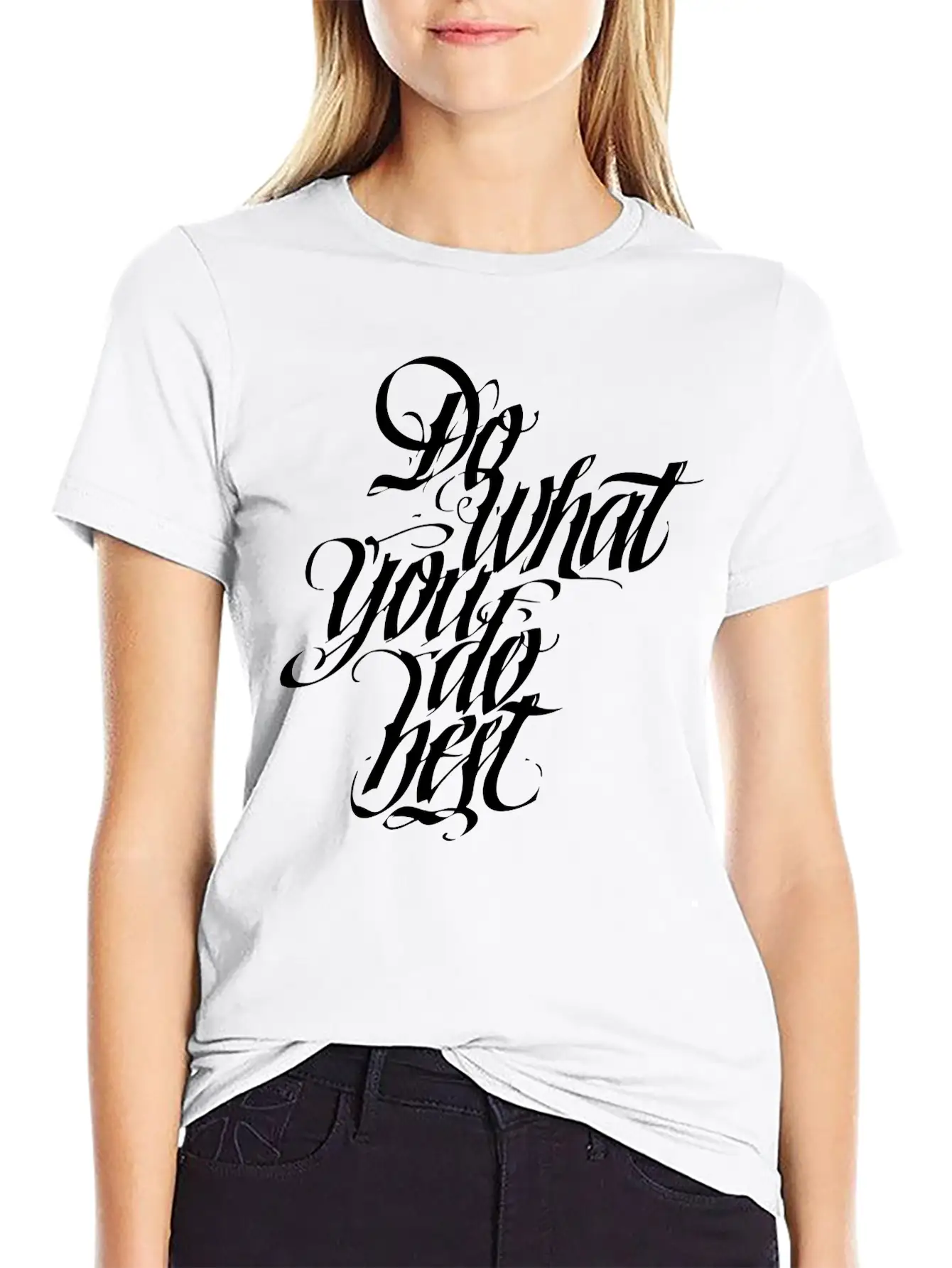 Do What You Do Best Unisex Short Sleeve Soft Cotton T-Shirt – Casual Everyday Wear