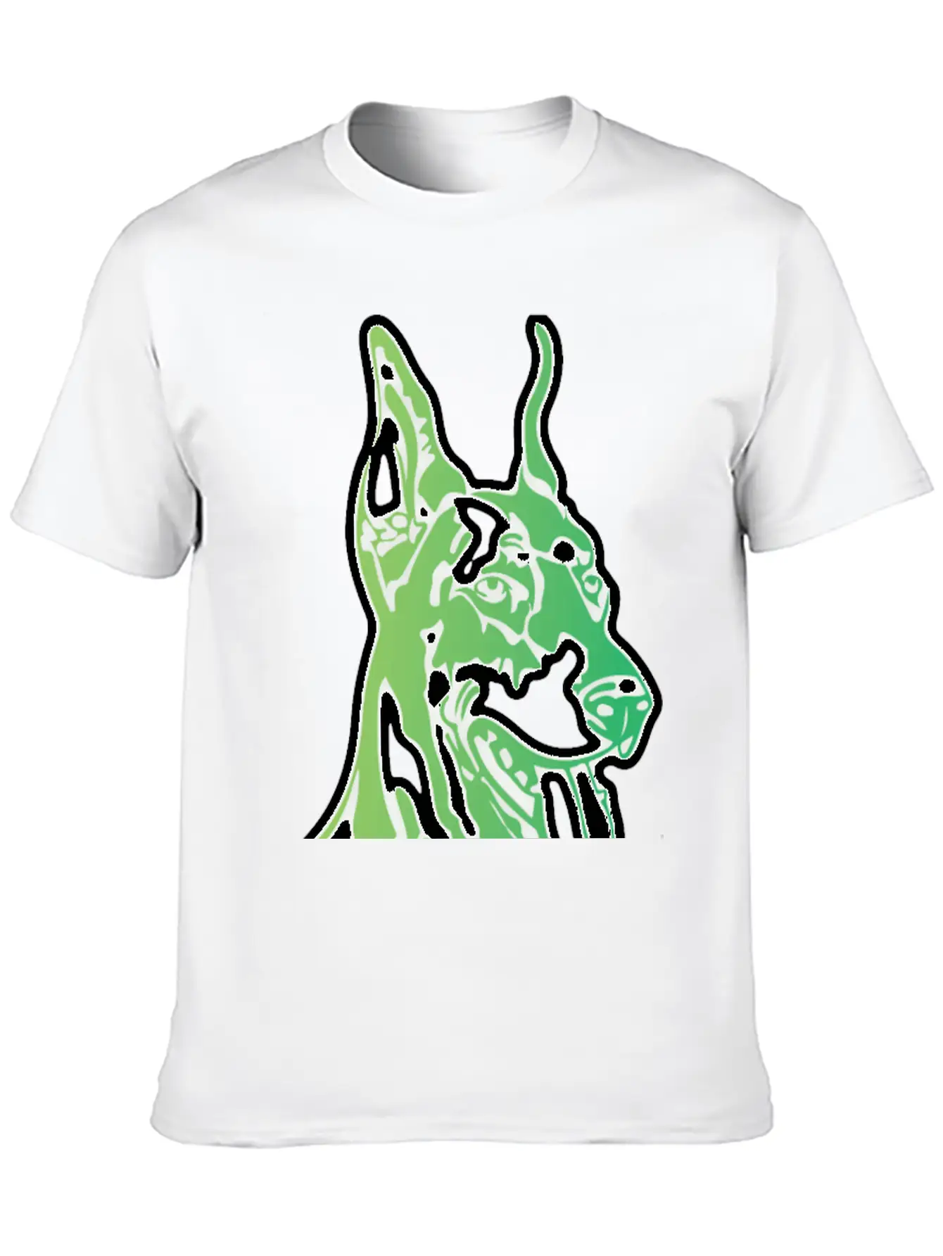 Dobermann Dog Owner Gift Dog Sport Unisex Short Sleeve Soft Cotton T-Shirt – Casual Everyday Wear