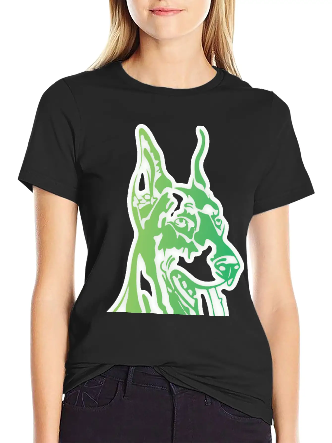 Dobermann Dog Owner Gift Dog Sport Unisex Short Sleeve Soft Cotton T-Shirt – Casual Everyday Wear