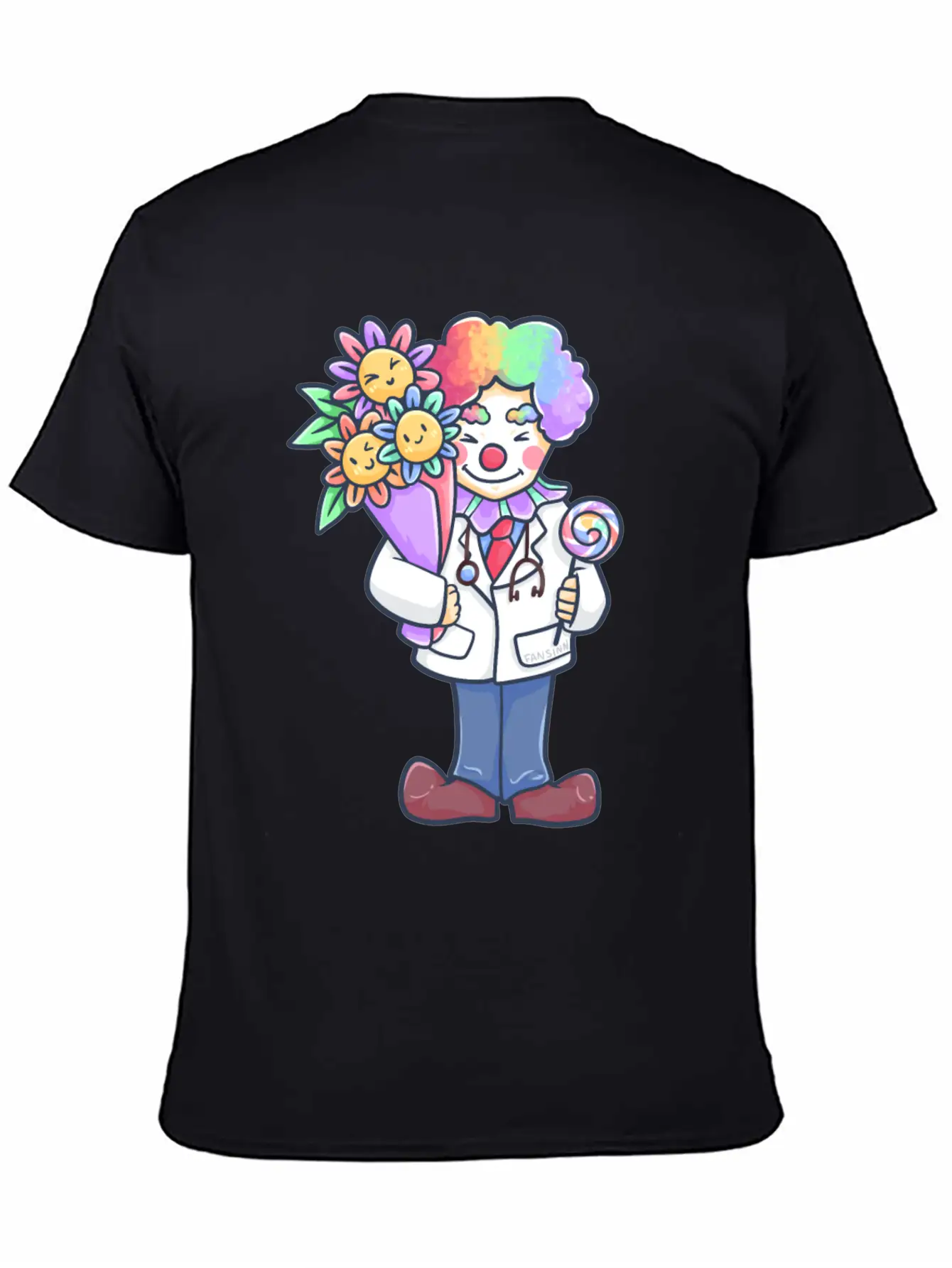Doctor Clown Childrens Hospital Gift Stylish Everyday T-Shirt – Unisex Basic Cotton Tee