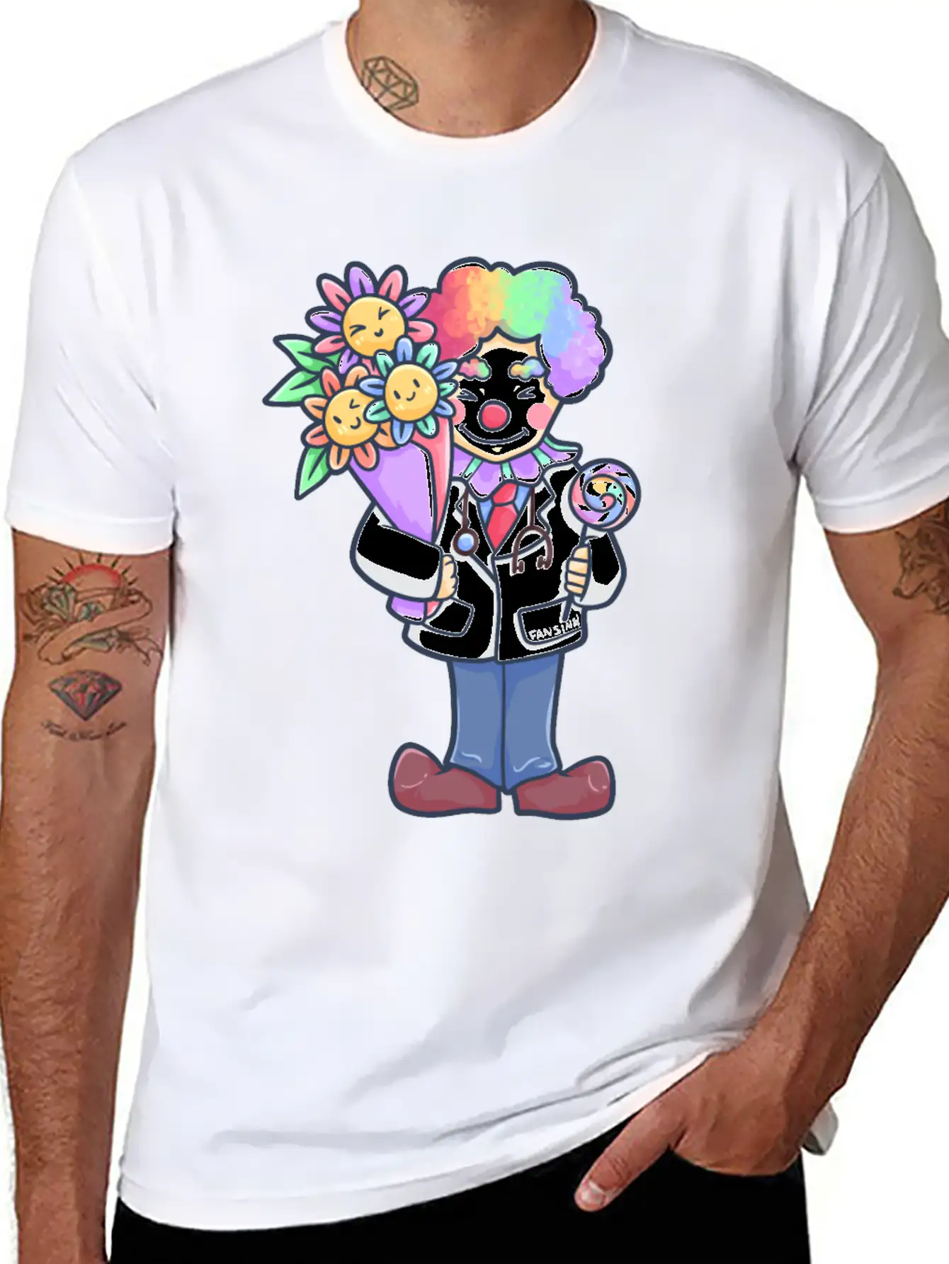 Doctor Clown Childrens Hospital Gift Stylish Everyday T-Shirt – Unisex Basic Cotton Tee