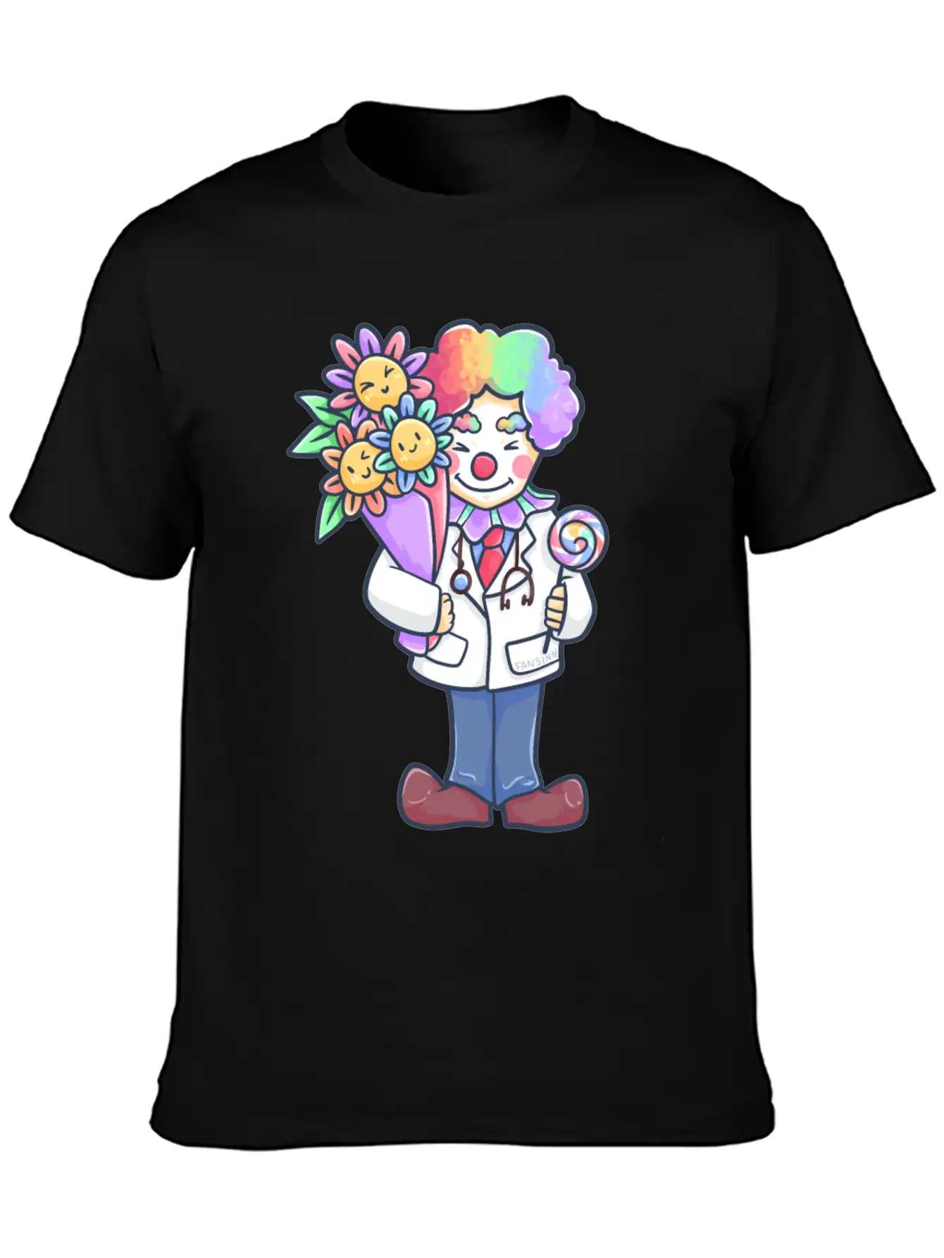 Doctor Clown Childrens Hospital Gift Stylish Everyday T-Shirt – Unisex Basic Cotton Tee