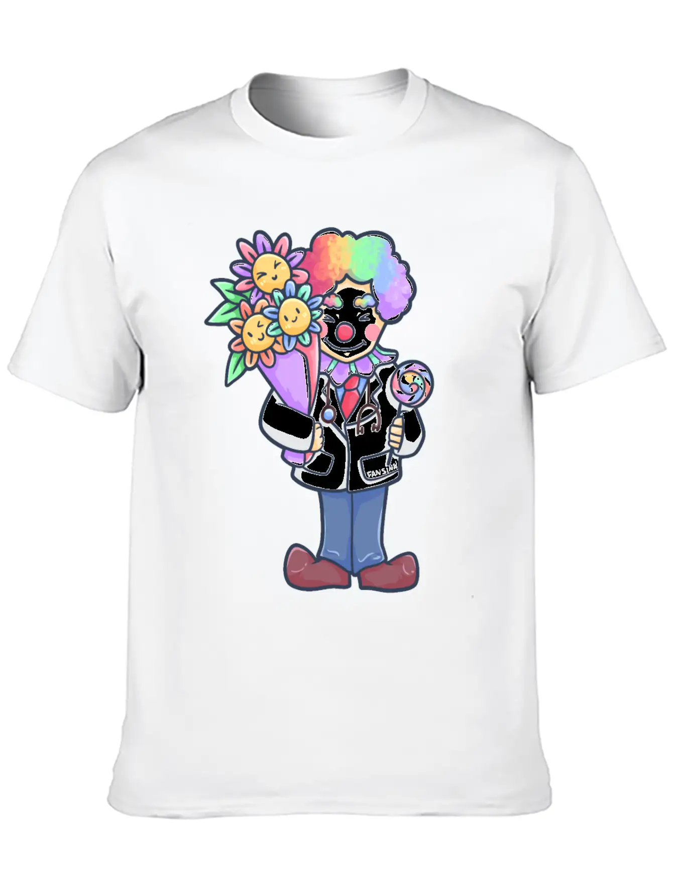 Doctor Clown Childrens Hospital Gift Stylish Everyday T-Shirt – Unisex Basic Cotton Tee