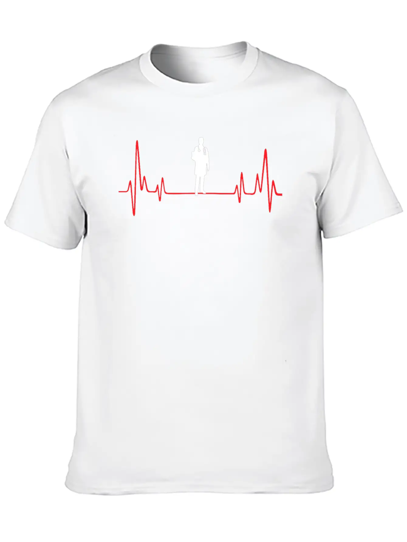 Doctor Heartbeat Unisex Short Sleeve Soft Cotton T-Shirt – Casual Everyday Wear