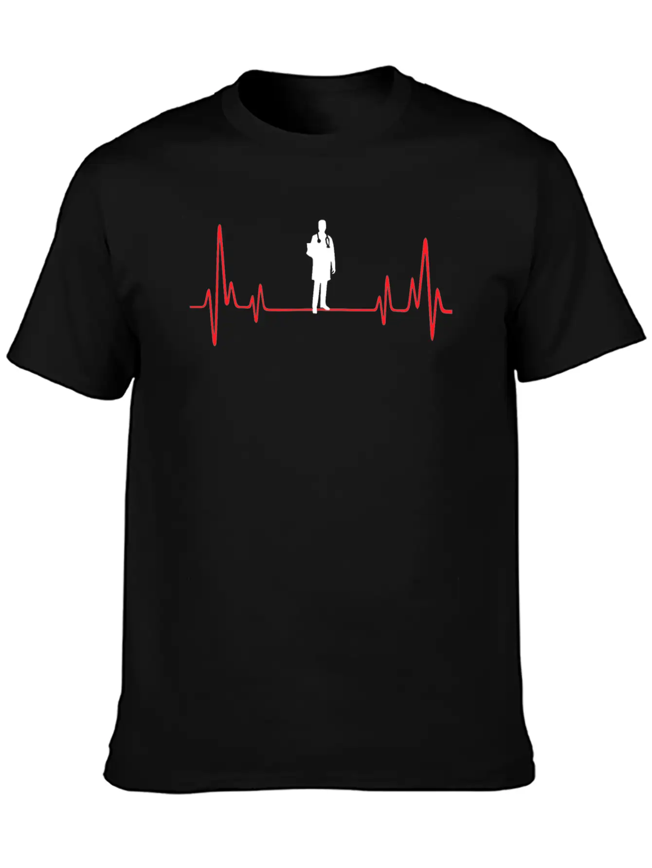 Doctor Heartbeat Unisex Short Sleeve Soft Cotton T-Shirt – Casual Everyday Wear