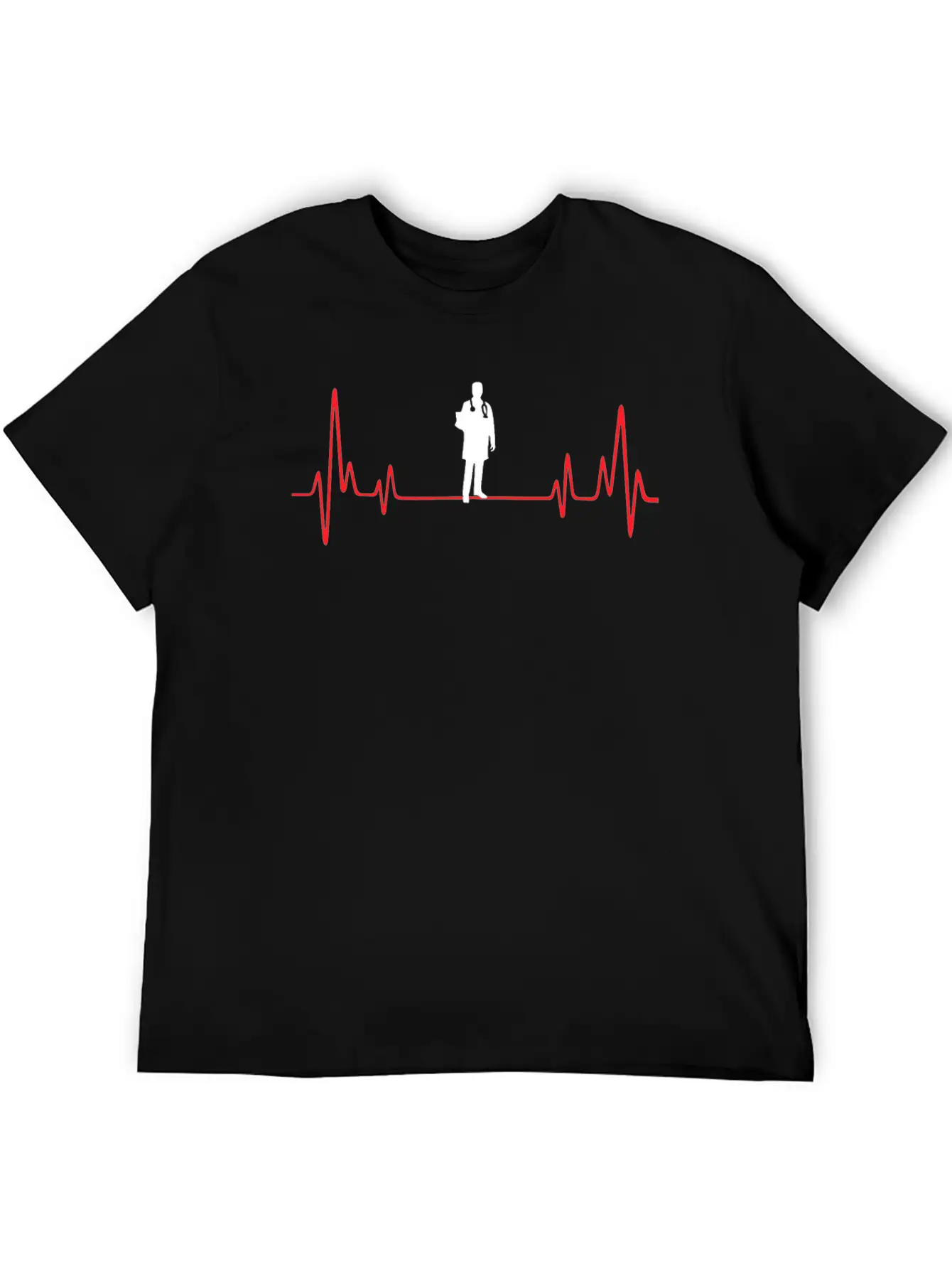 Doctor Heartbeat Unisex Short Sleeve Soft Cotton T-Shirt – Casual Everyday Wear