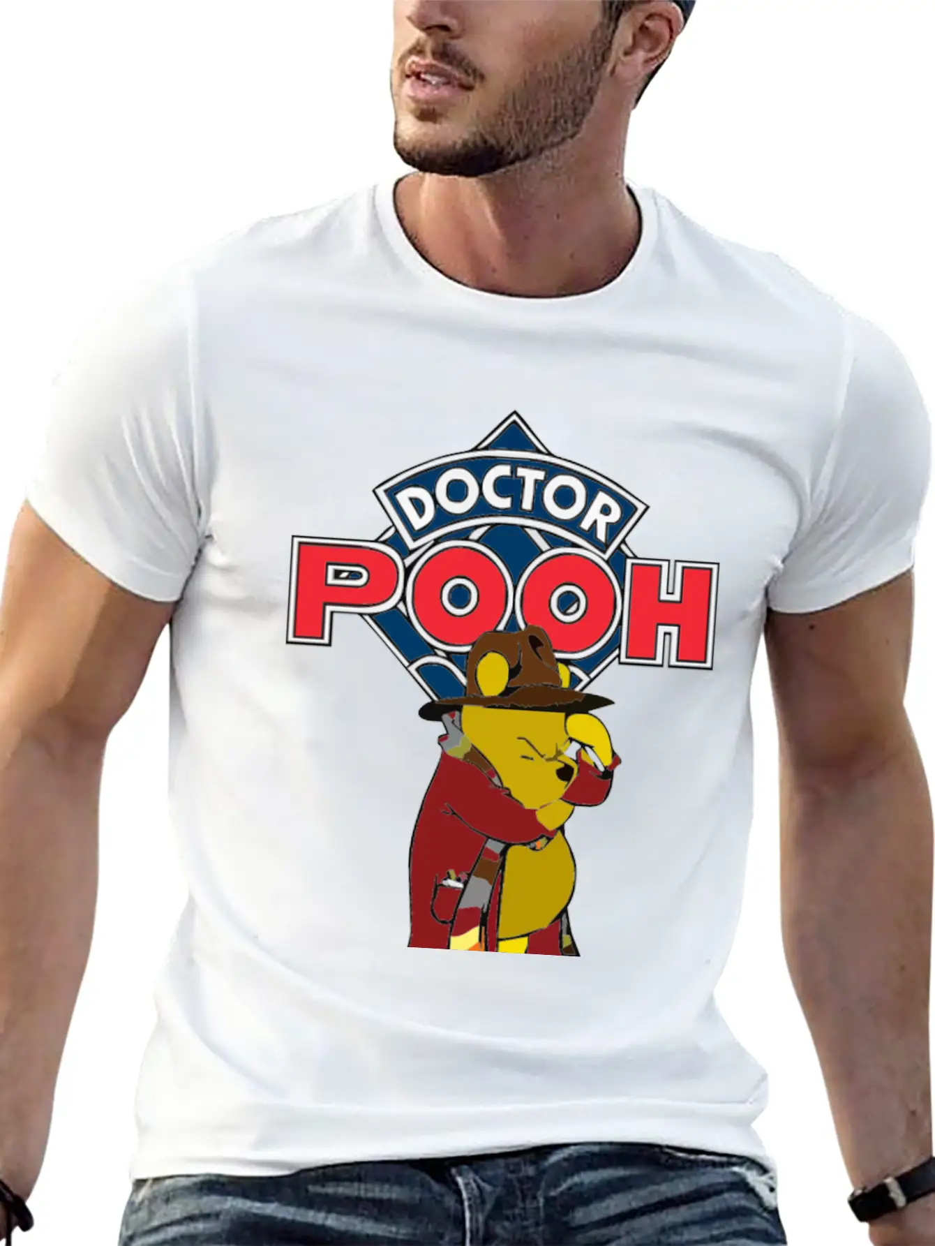 Doctor Pooh Essential Unisex Summer Tee – Soft Cotton Casual Fit