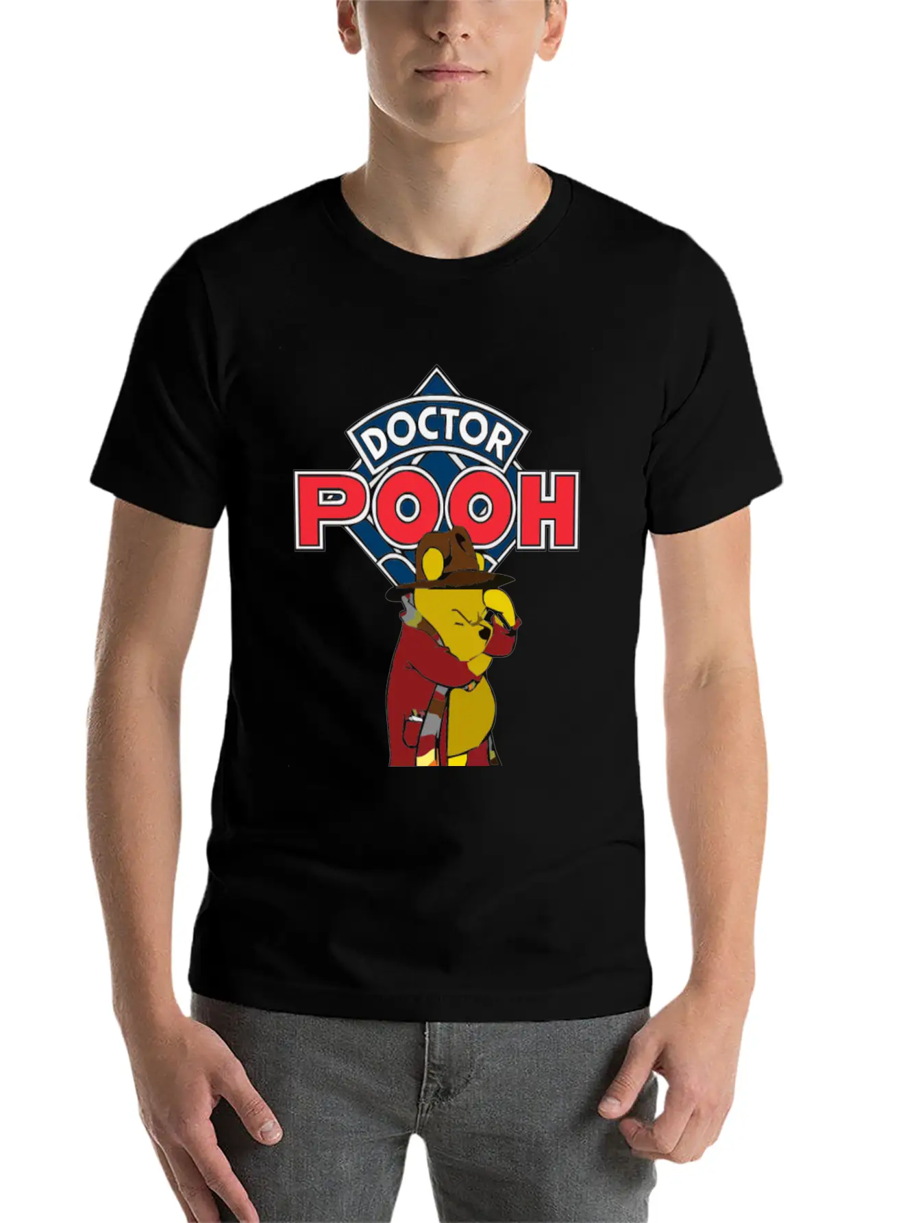 Doctor Pooh Essential Unisex Summer Tee – Soft Cotton Casual Fit