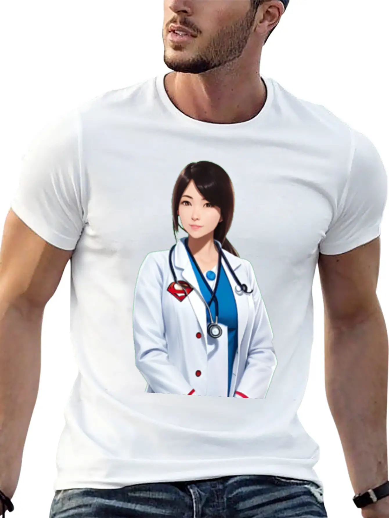 DOCTORS ARE SUPERHEROES (Female) Comfortable Minimalist Graphic Tee – Summer Style Essential