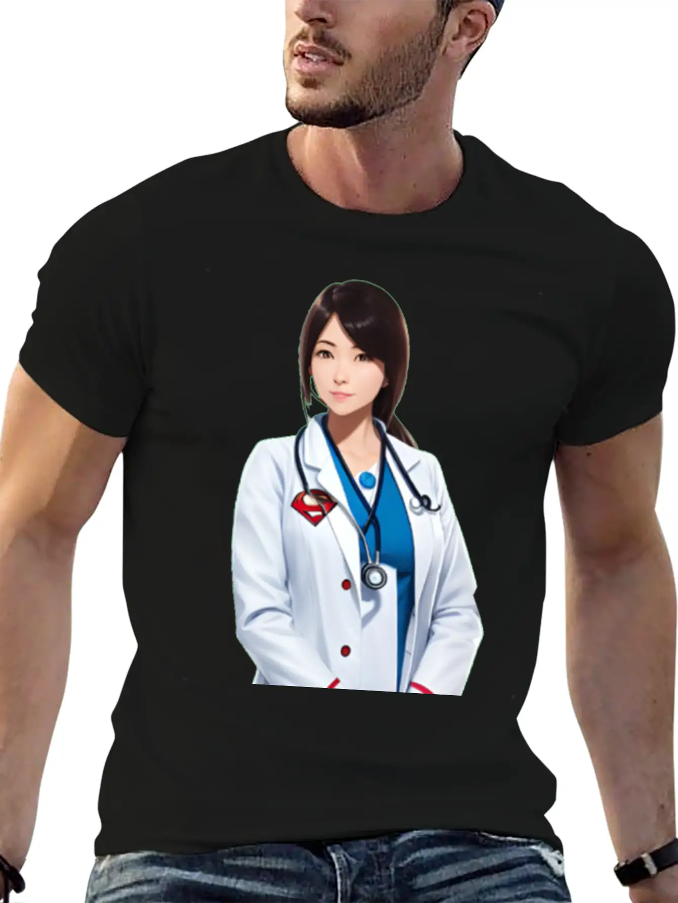 DOCTORS ARE SUPERHEROES (Female) Comfortable Minimalist Graphic Tee – Summer Style Essential