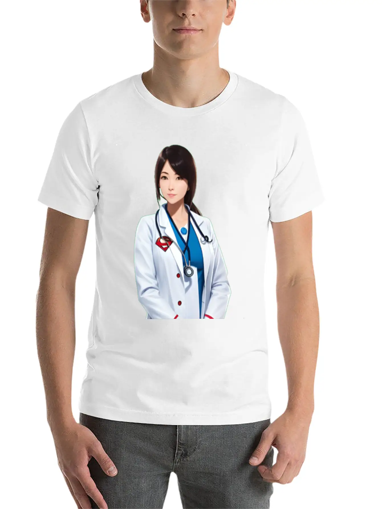 DOCTORS ARE SUPERHEROES (Female) Comfortable Minimalist Graphic Tee – Summer Style Essential