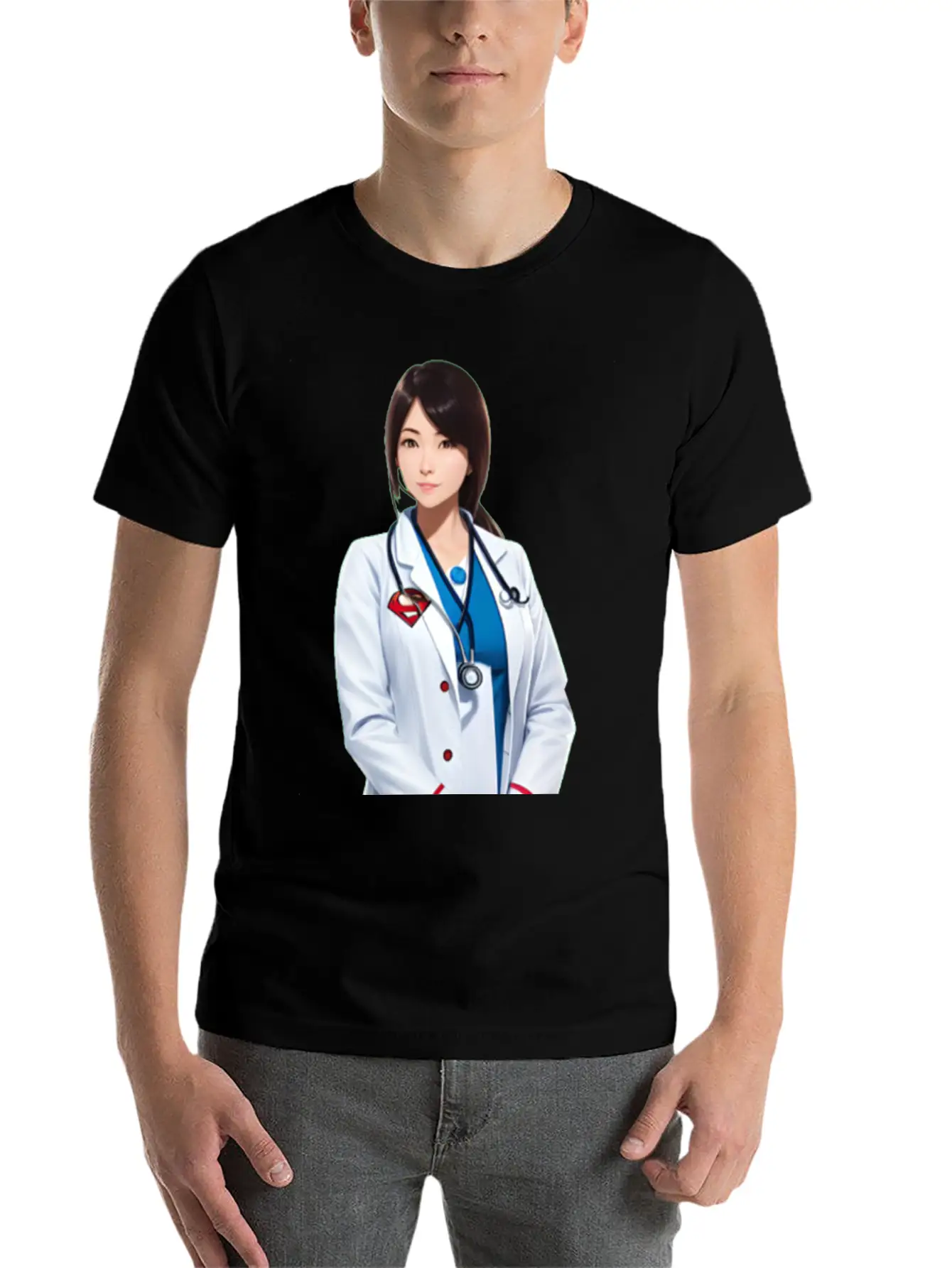 DOCTORS ARE SUPERHEROES (Female) Comfortable Minimalist Graphic Tee – Summer Style Essential