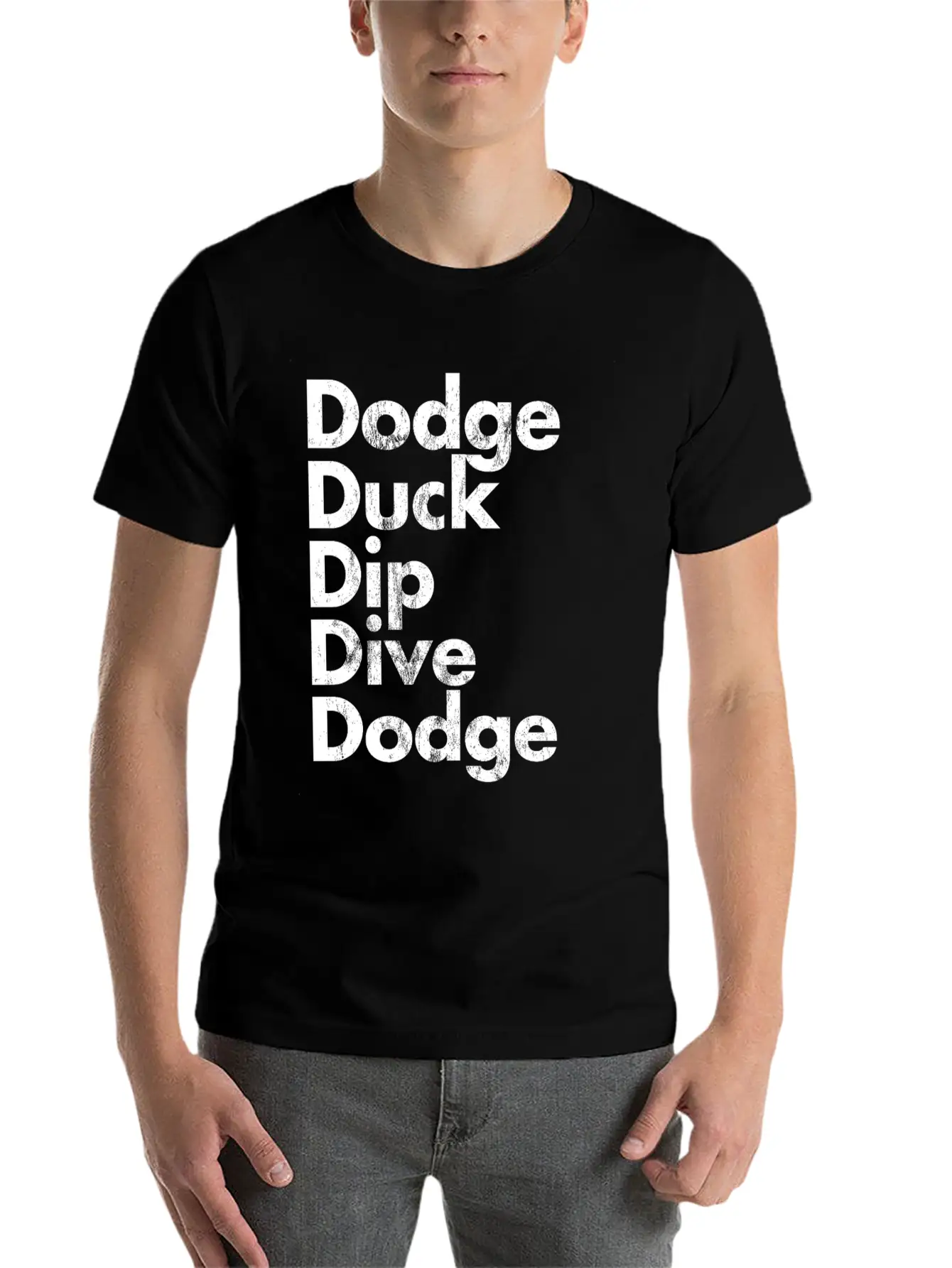 Dodge Duck Dip Dive Dodge Dodgeball Basic Graphic T-Shirt – Daily Comfort In Soft Cotton