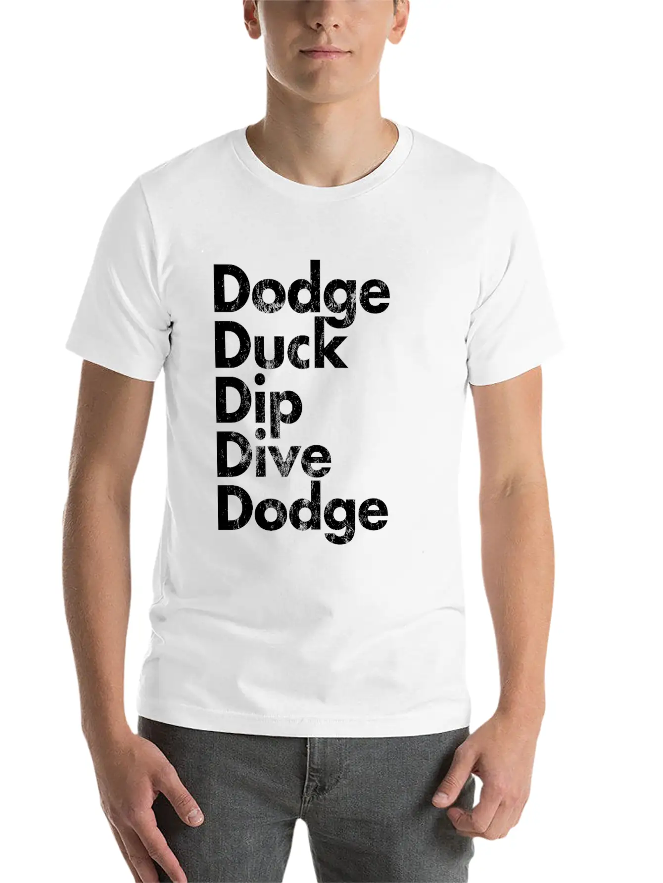 Dodge Duck Dip Dive Dodge Dodgeball Basic Graphic T-Shirt – Daily Comfort In Soft Cotton