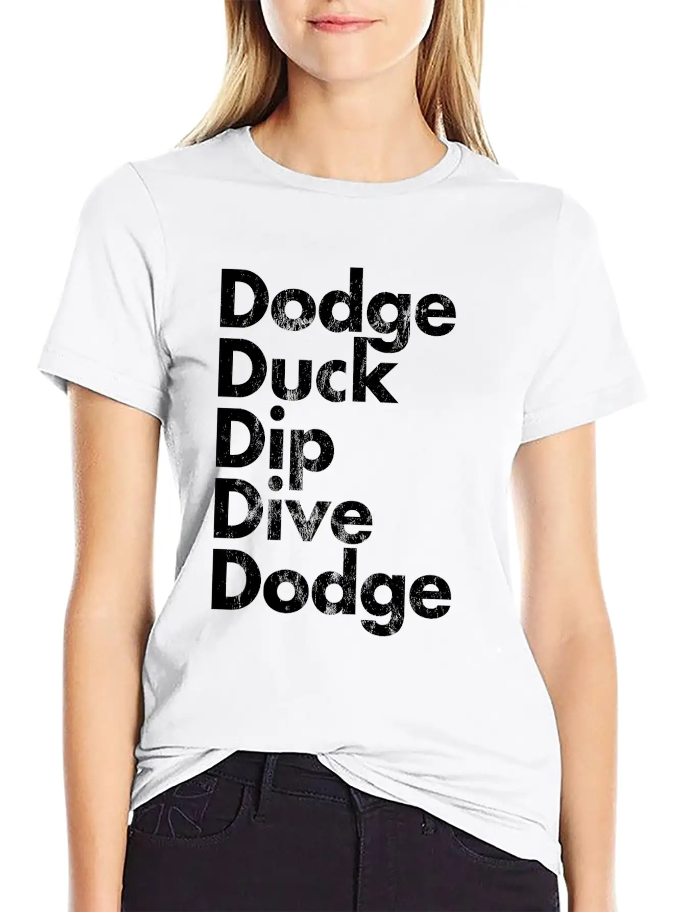 Dodge Duck Dip Dive Dodge Dodgeball Basic Graphic T-Shirt – Daily Comfort In Soft Cotton